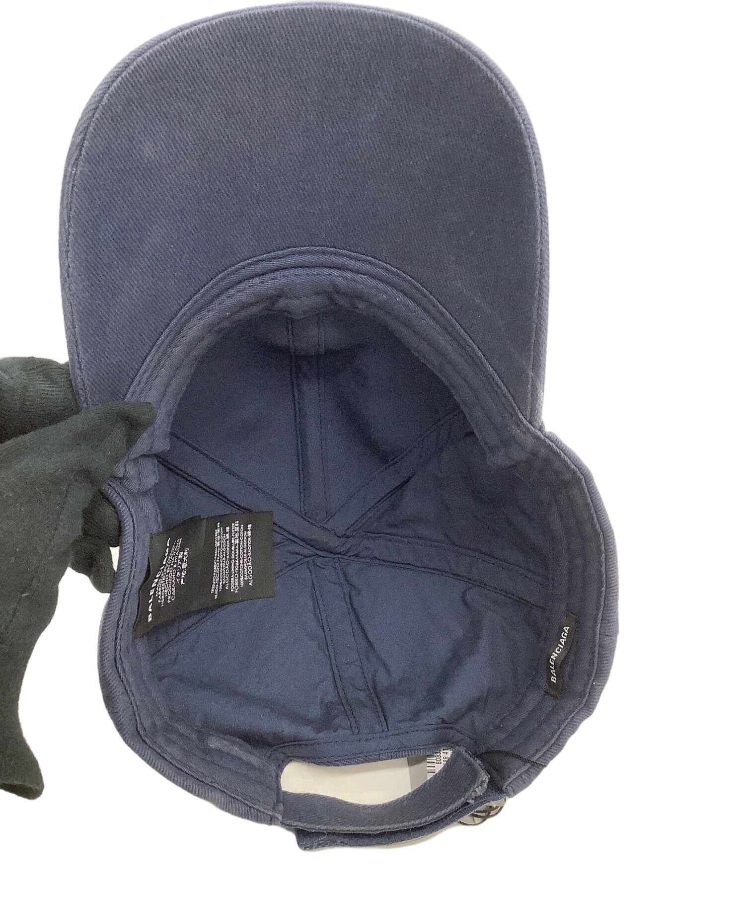 中古・古着通販】BALENCIAGA (バレンシアガ) キャップ ネイビー
