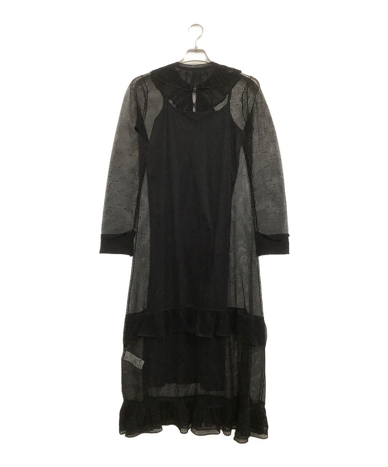 中古・古着通販】Ameri (アメリ) シャツワンピース ブラック サイズ:S