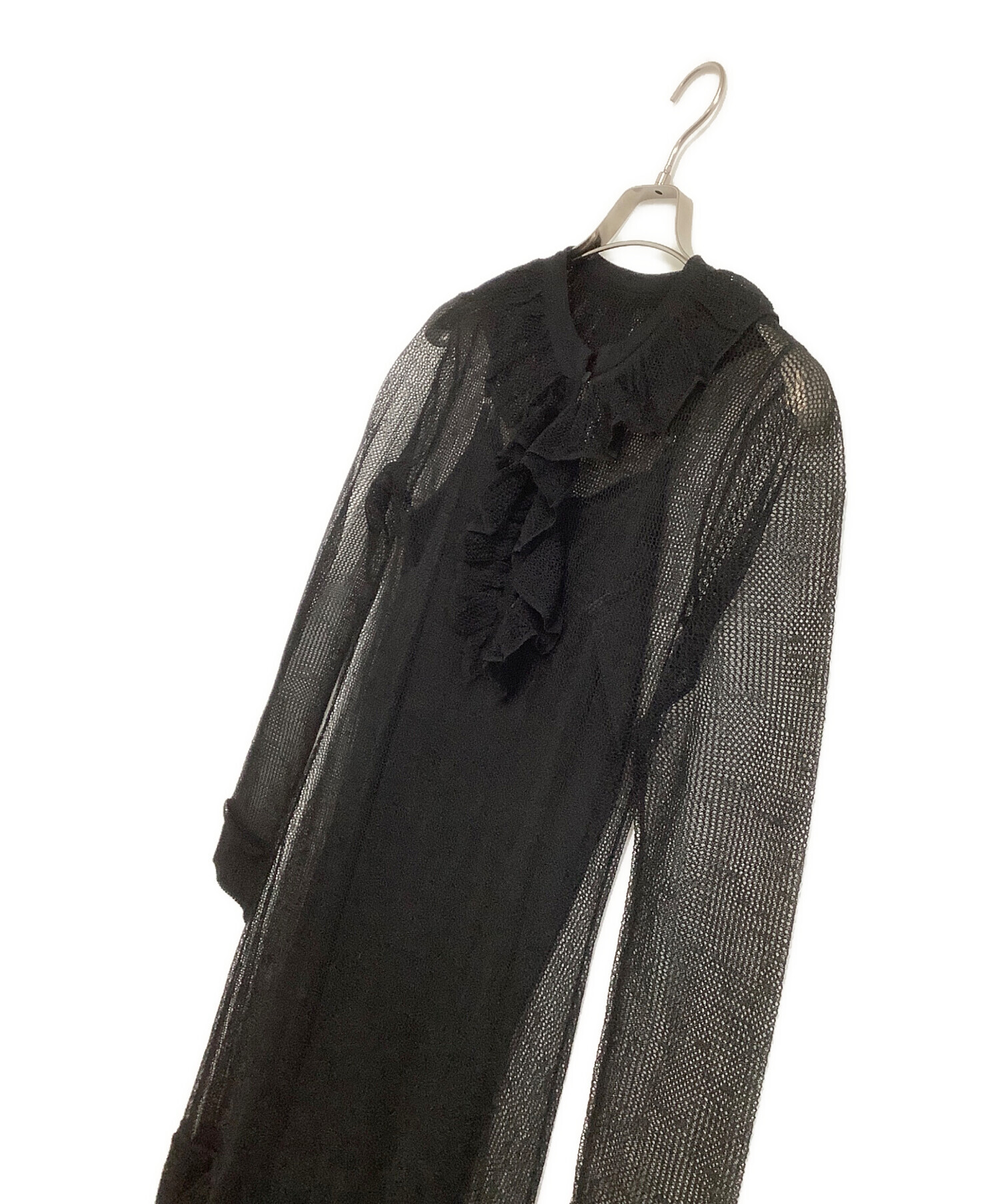 中古・古着通販】Ameri (アメリ) シャツワンピース ブラック サイズ:S