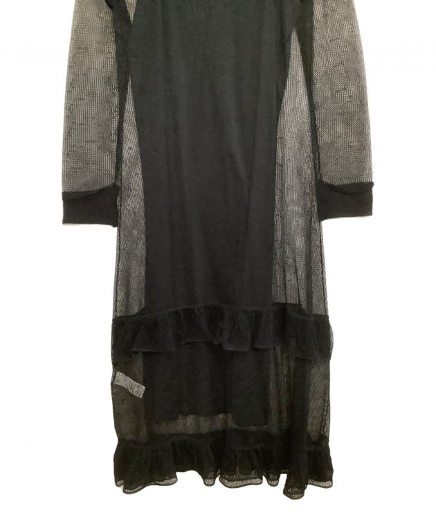 中古・古着通販】Ameri (アメリ) シャツワンピース ブラック サイズ:S