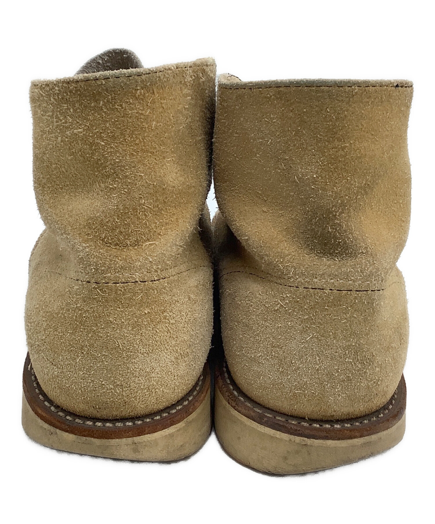 【廃盤】23cmGOLDWIN モーターサイクルブーツ ベージュ 中古・古着通販】RED WING (レッドウィング) 7ホールブーツ ベージュ