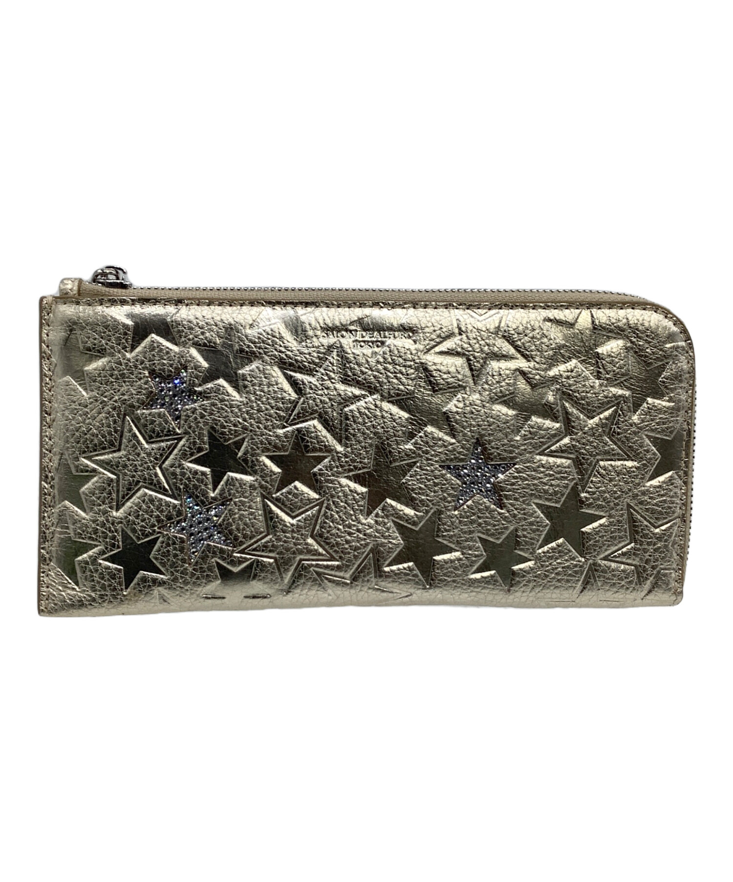【新品未使用品】SALON DE ALFURD 星柄 長財布 ゴールド 中古・古着通販】SALON DE ALFURD (サロン・ド・アルファード) スリー