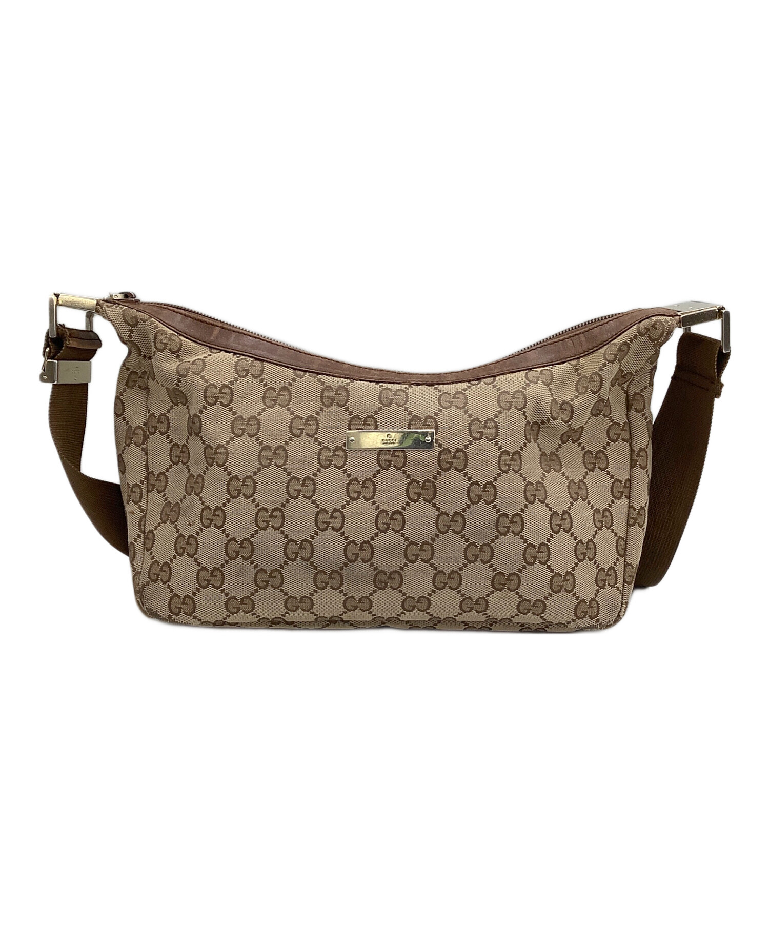 中古・古着通販】GUCCI (グッチ) ショルダーバッグ ベージュ×ブラウン 