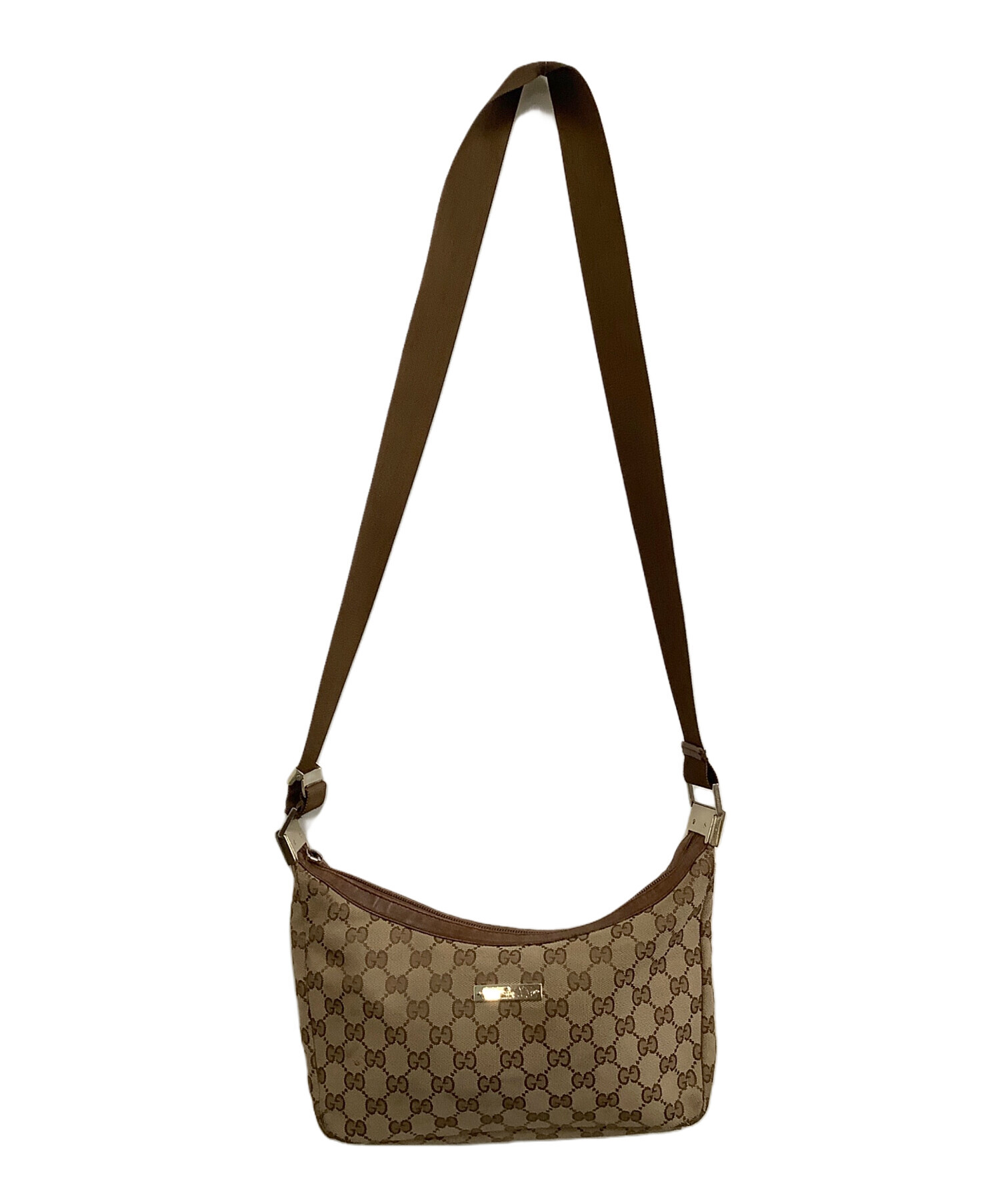 中古・古着通販】GUCCI (グッチ) ショルダーバッグ ベージュ×ブラウン 