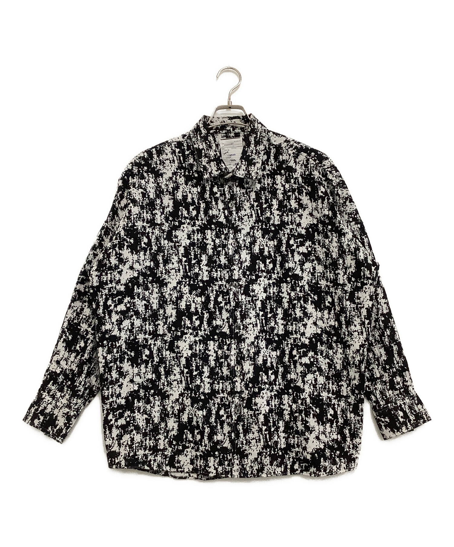 中古・古着通販】SHAREEF (シャリーフ) 柄シャツ ブラック サイズ:2 