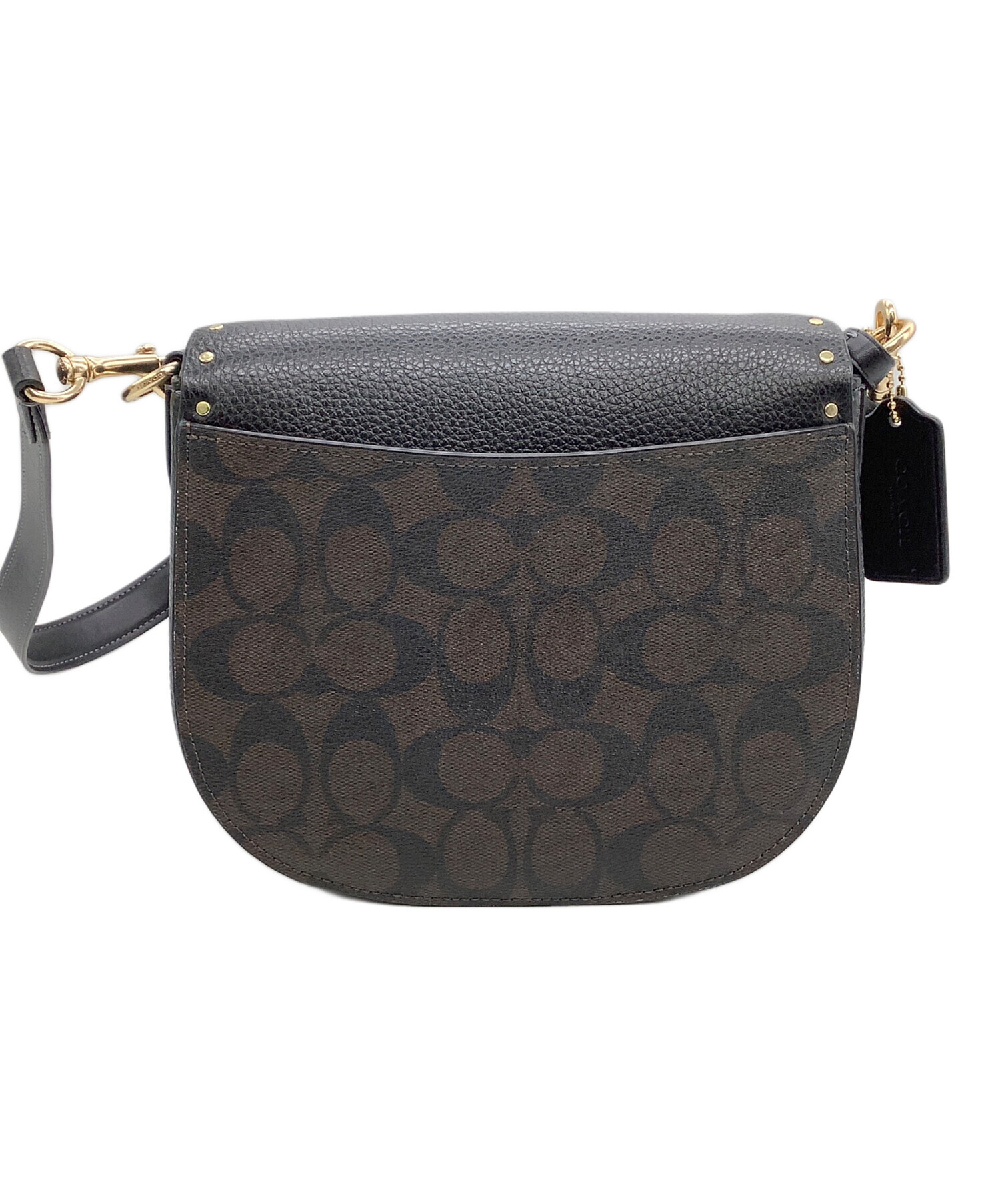 中古・古着通販】COACH (コーチ) モーガンサドルバッグ シグネチャー 