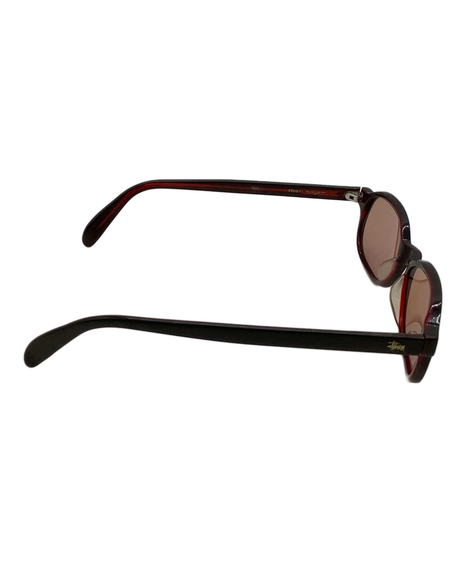 パ*プ様 stussy ステューシー サングラス　Brown　メンズ　レディース 中古・古着通販】stussy (ステューシー) サングラス grady ブラウン