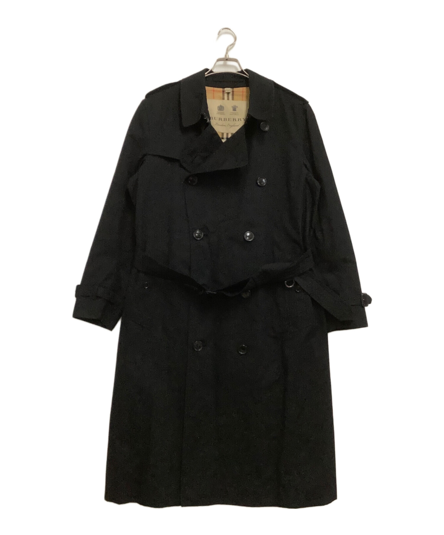 Burberry's トレンチコート　blackロングコート古着vintage 中古・古着通販】BURBERRY (バーバリー) 裏ノバチェックロングトレンチ