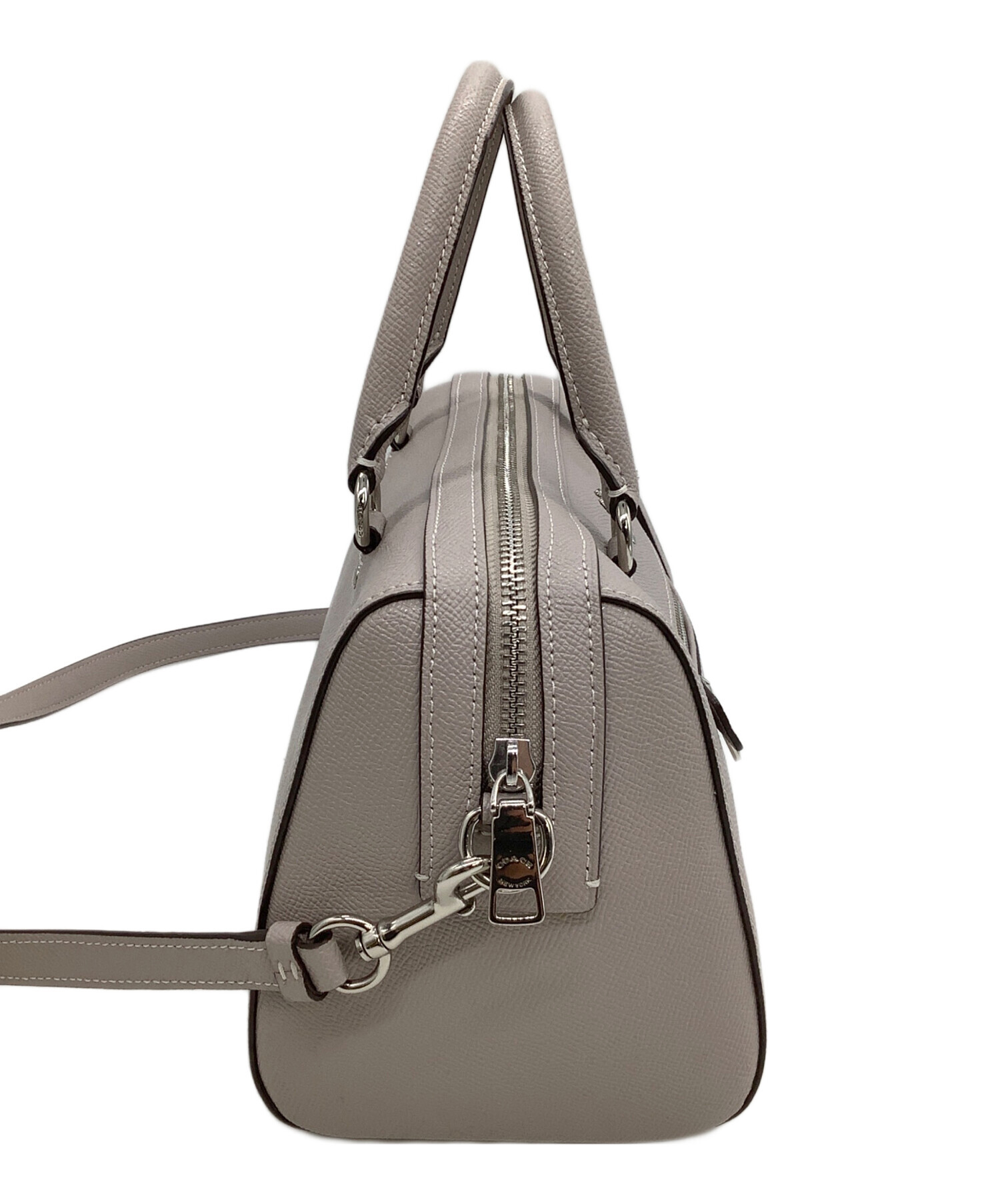 中古・古着通販】COACH (コーチ) 2WAYショルダーバッグ ライトグレー 