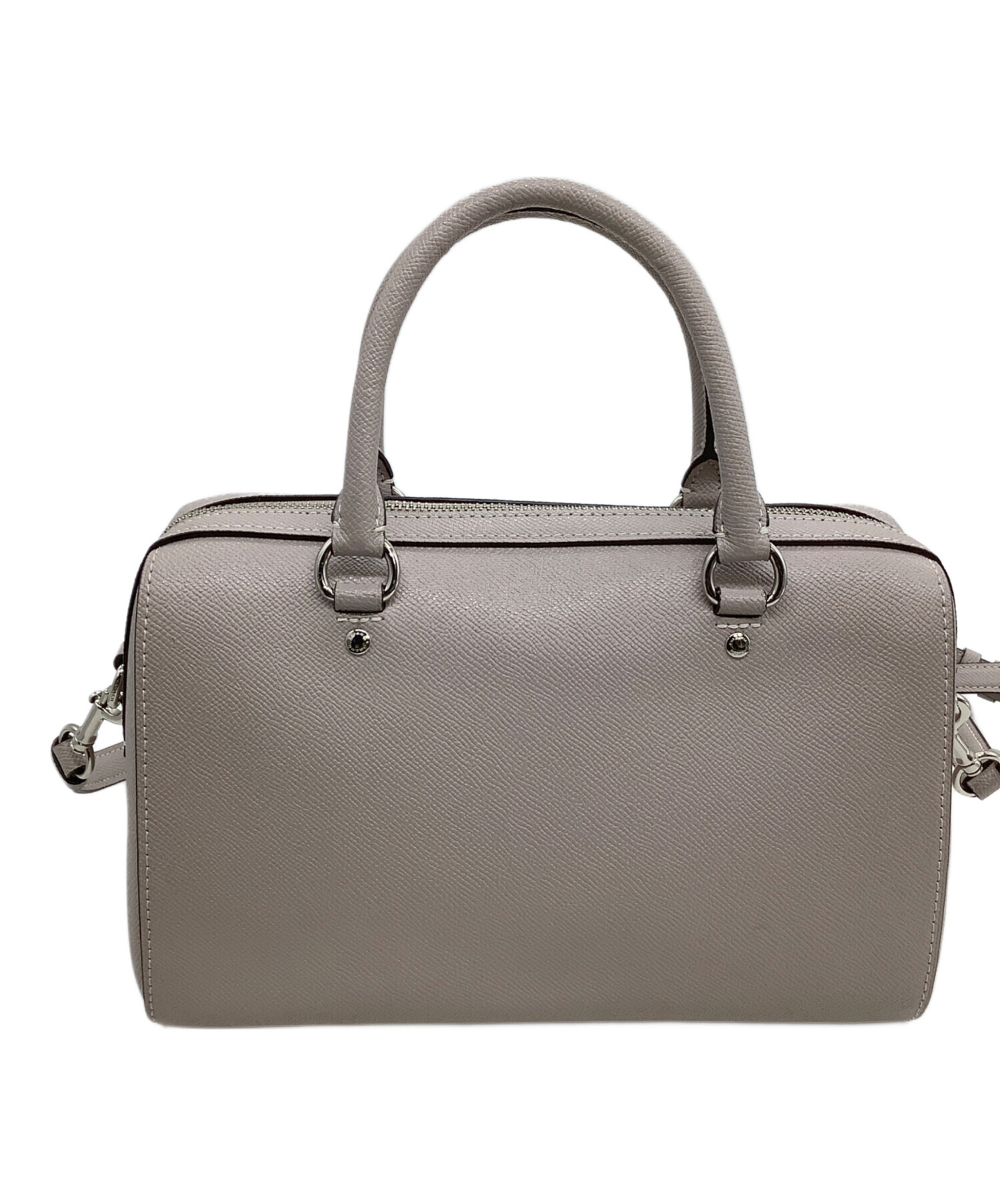 中古・古着通販】COACH (コーチ) 2WAYショルダーバッグ ライトグレー 