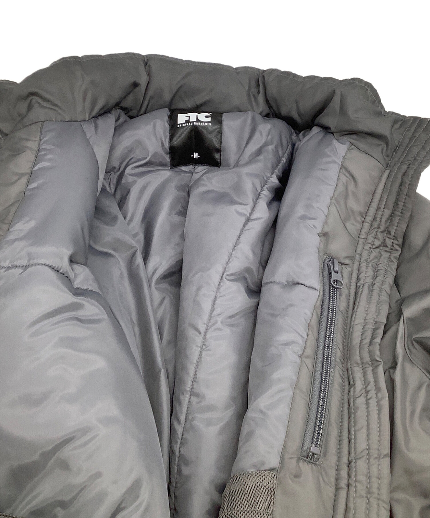 中古・古着通販】FTC (エフティーシー) 中綿ジャケット グレー サイズ