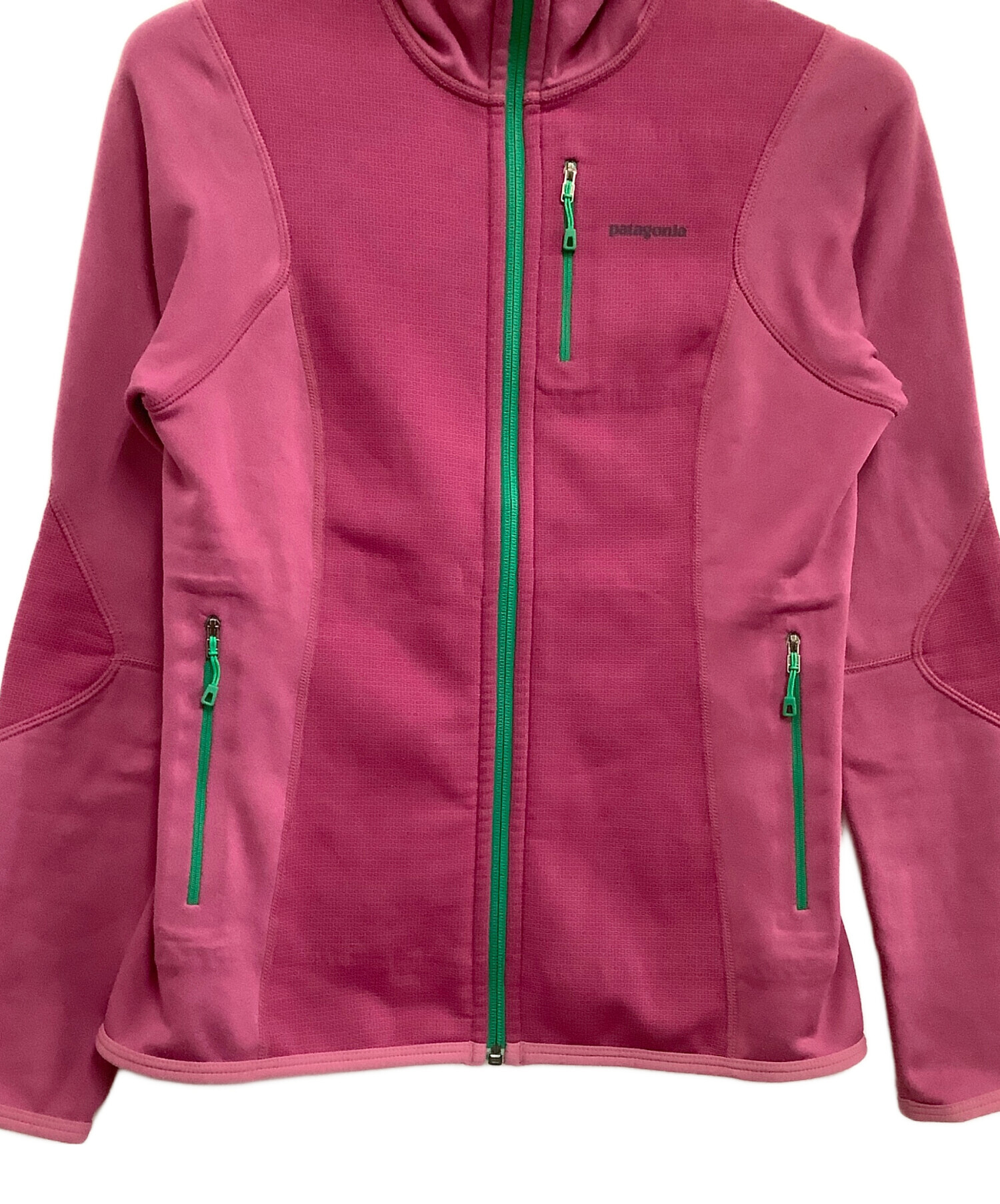Patagonia ウェア 上下　ピンク/グレー 中古・古着通販】Patagonia (パタゴニア) ジップパーカー ピトン