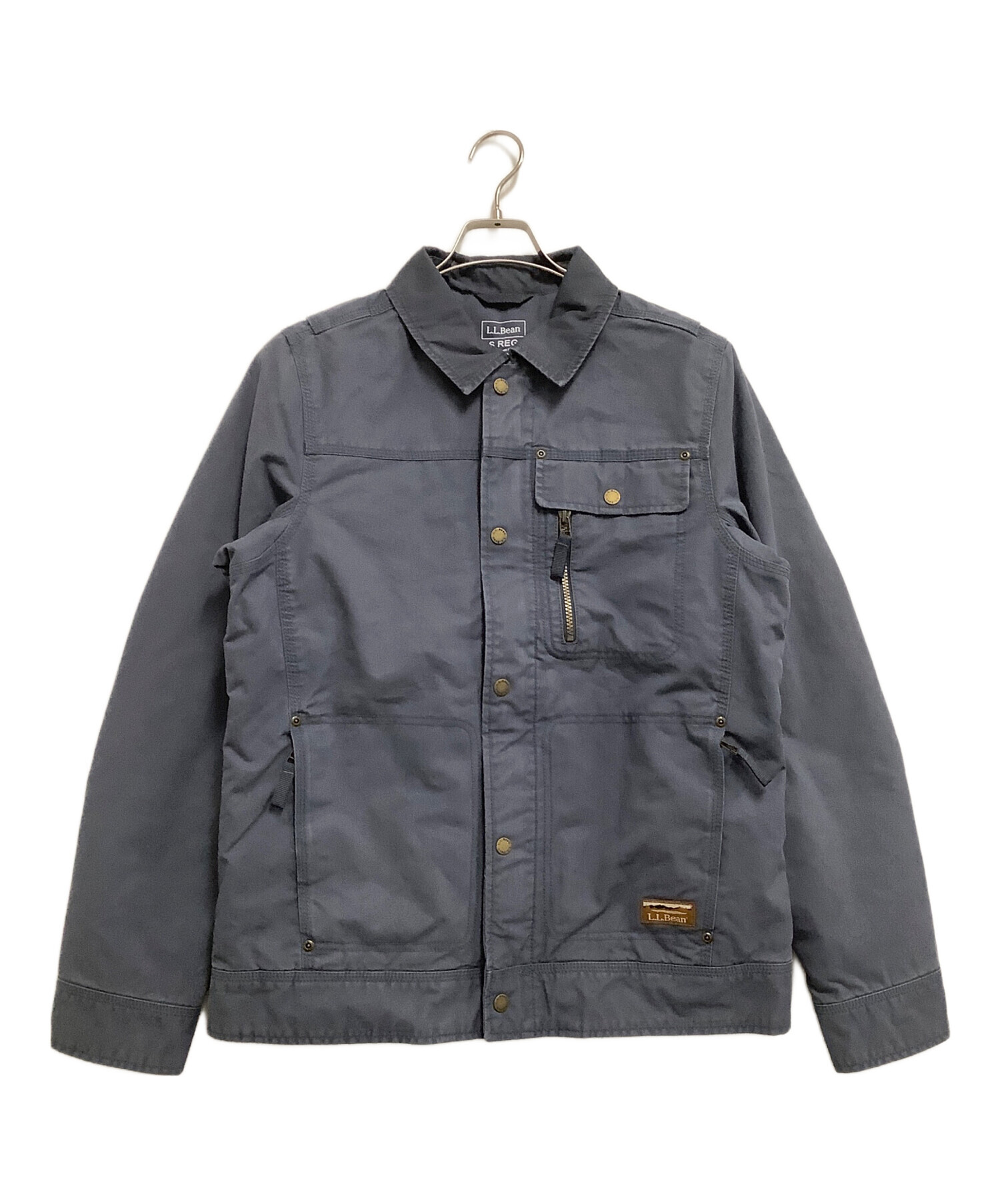 エルエルビーン　ジャケット　ワーク　ブルゾン　アメリカ古着　L 3587 L.L.Bean エルエルビーン 裏フリース ナイロンジャケット メンズL 古着