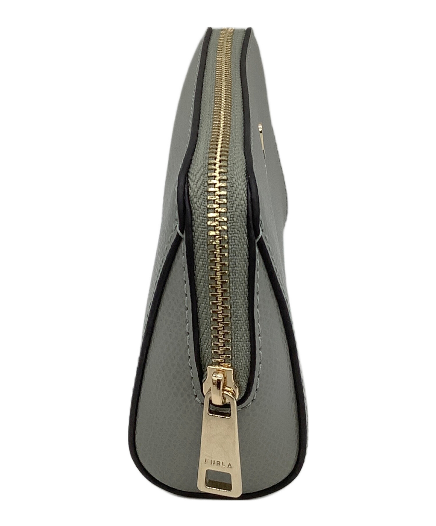 中古・古着通販】FURLA (フルラ) コスメポーチ カメリア グレー 