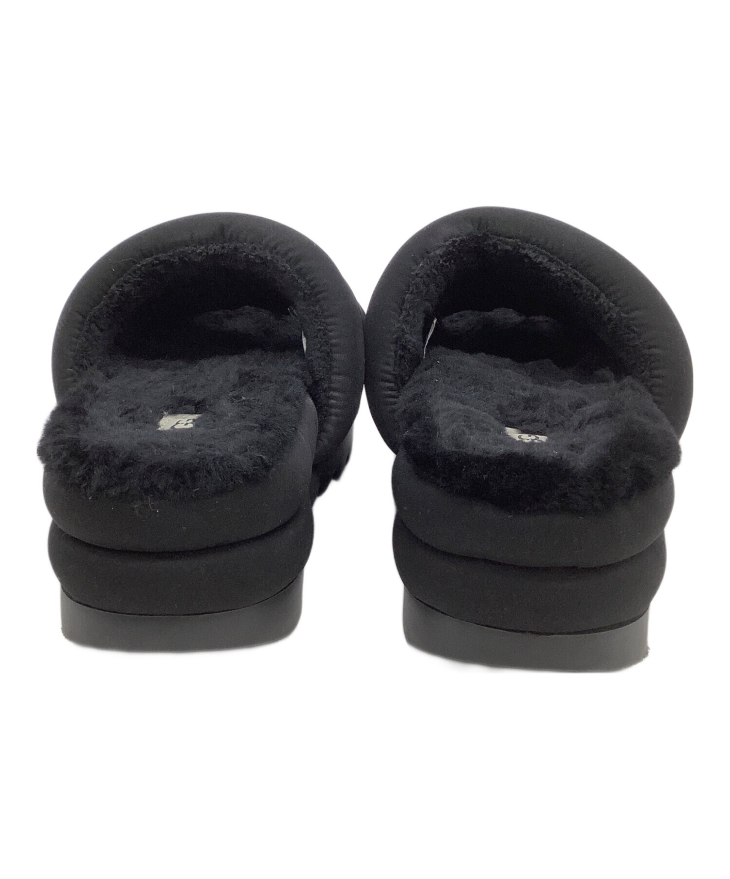 中古・古着通販】UGG (アグ) シープスキンファーサンダル ブラック