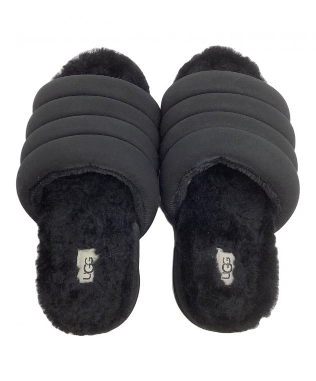 中古・古着通販】UGG (アグ) シープスキンファーサンダル ブラック