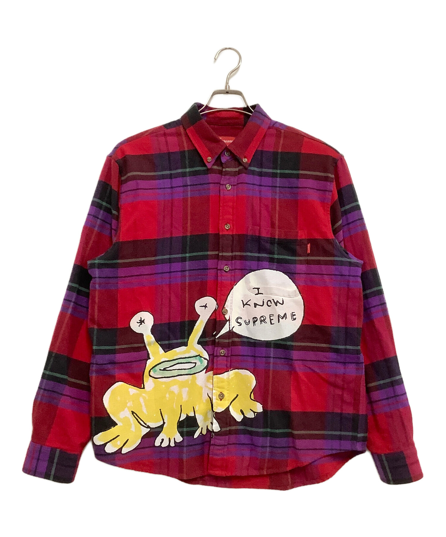 supreme ダニエルジョンストン ネルシャツ XL 中古・古着通販】SUPREME (シュプリーム) ネルシャツ ダニエル