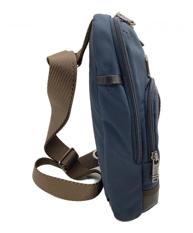 中古・古着通販】TUMI (トゥミ) ショルダーバッグ ネイビー×ブラウン 
