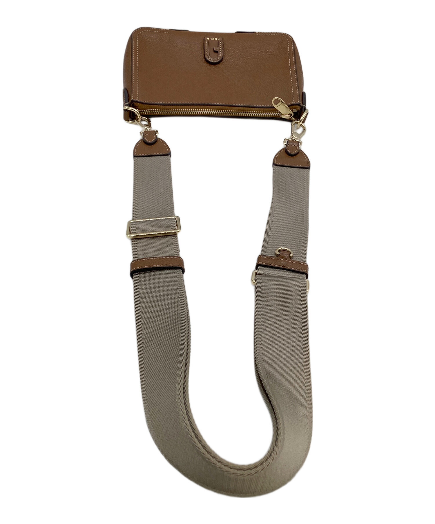 中古・古着通販】FURLA (フルラ) ショルダーバッグ アテナ ブラウン 中古・古着通販】FURLA (フルラ) ショルダーバッグ アテナ ブラウン