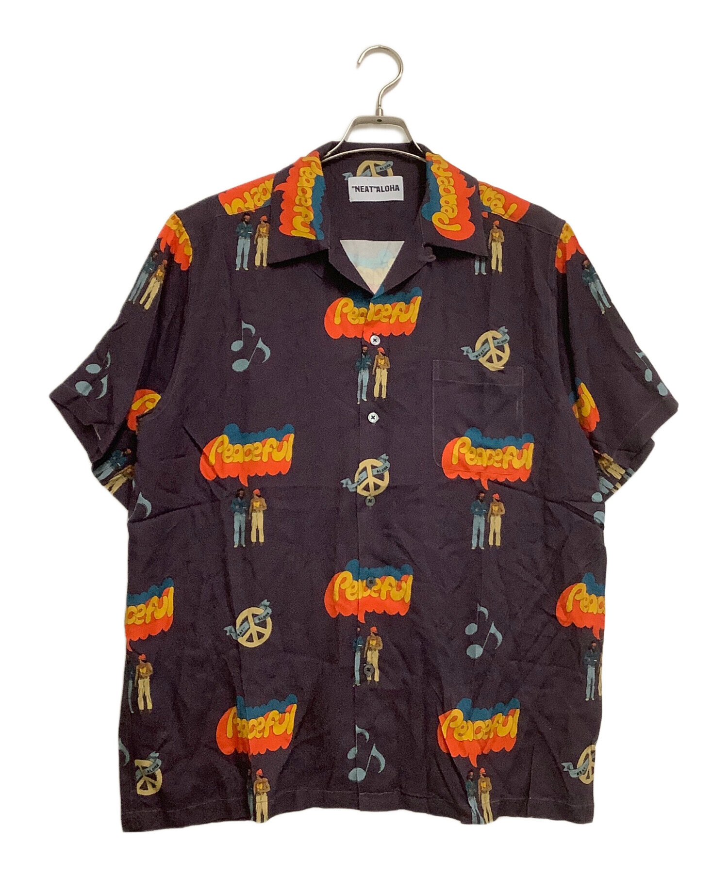中古・古着通販】NEAT ALOHA (ニートアロハ) 開襟シャツ Peaceful