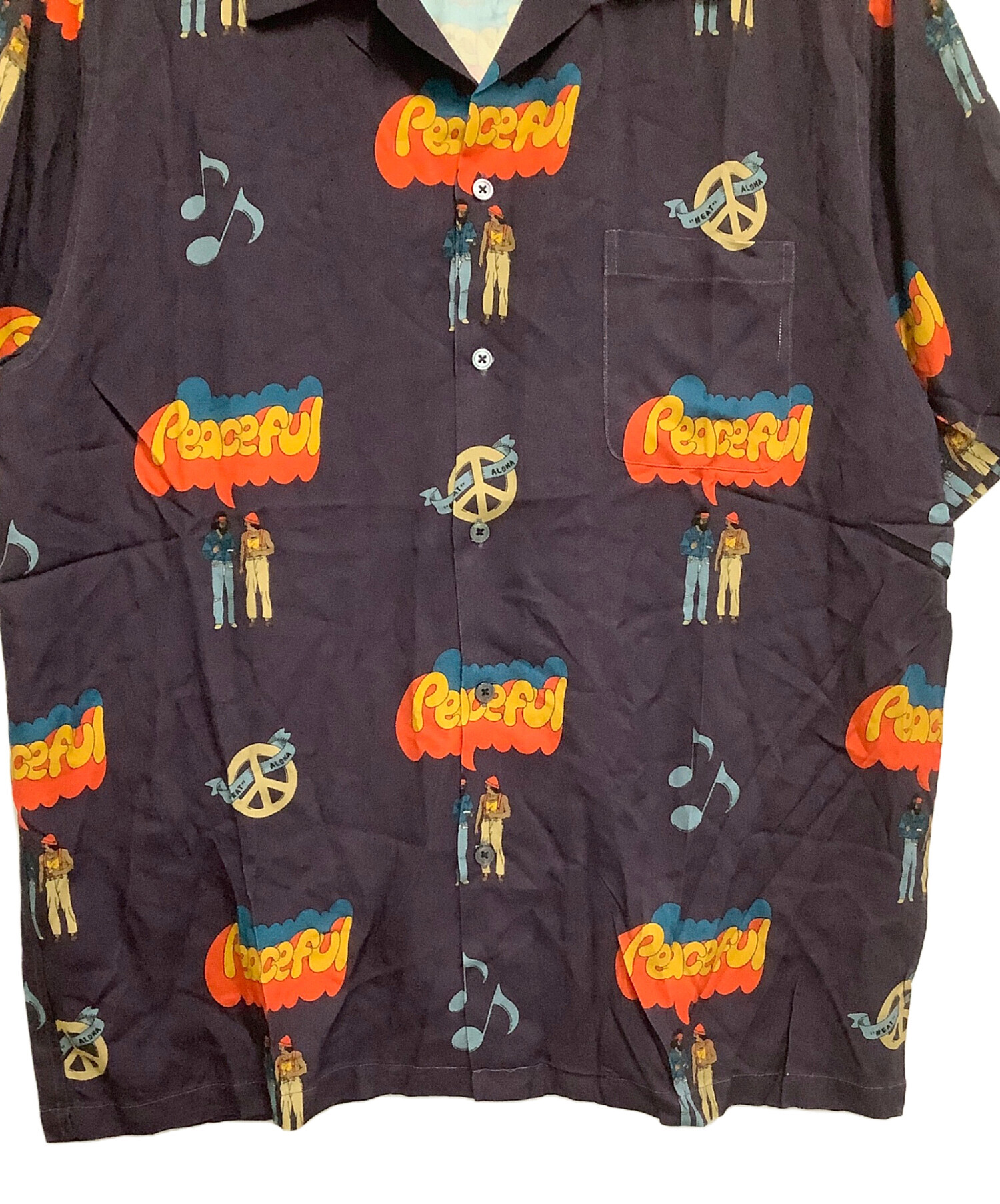 中古・古着通販】NEAT ALOHA (ニートアロハ) 開襟シャツ Peaceful