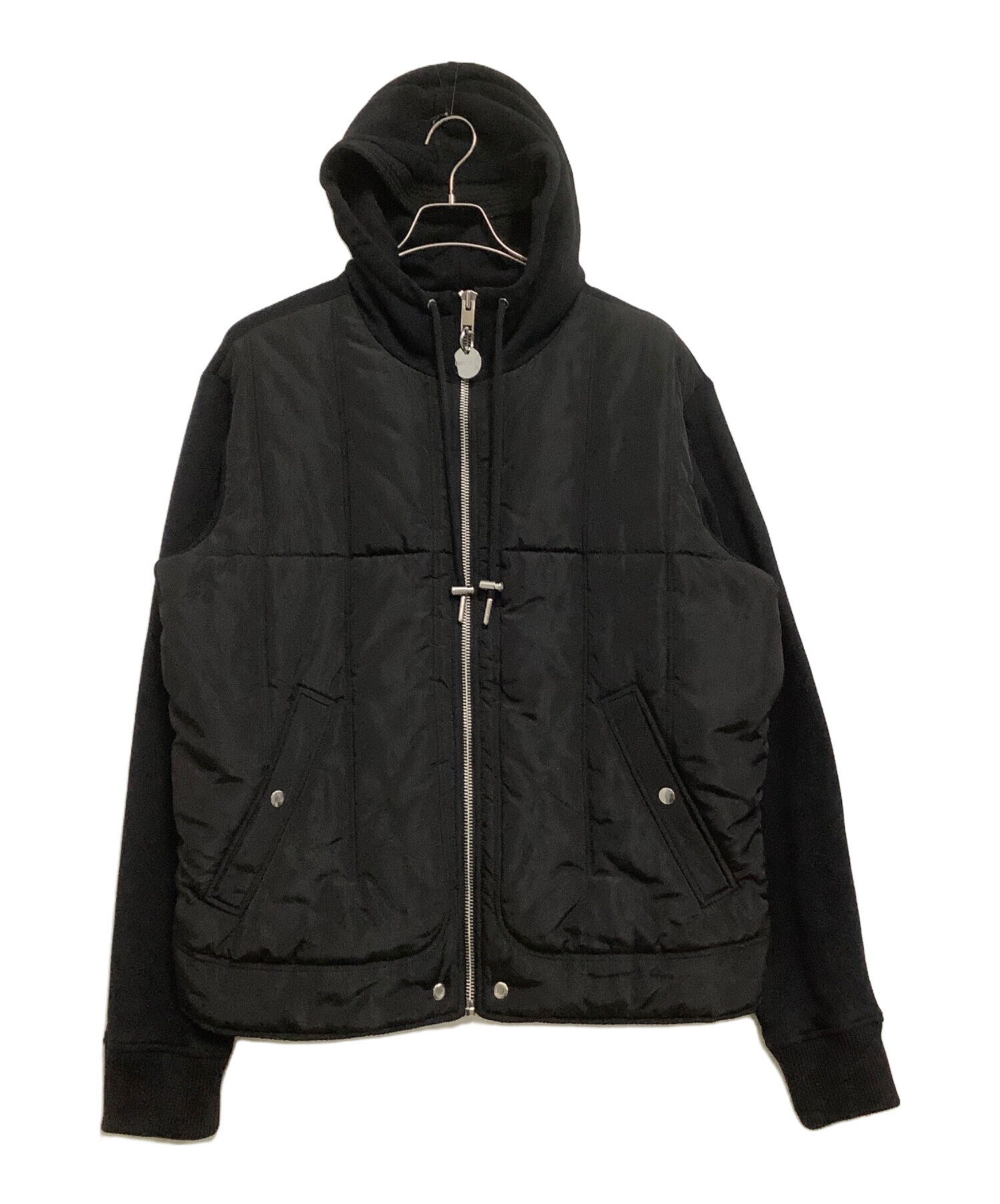 DIESEL ディーゼル パーカー XL 黒 S-BOXT-ZIP-HOOD-DIV ジップアップ 