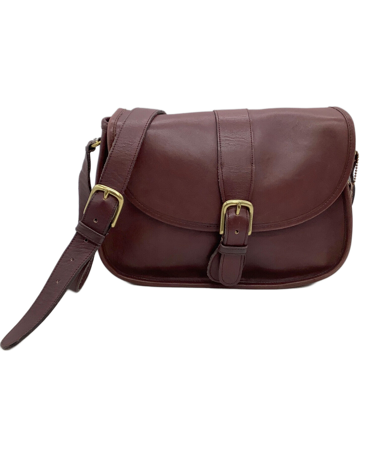 OLD COACH ショルダーバッグ バーガンディ 中古・古着通販】COACH (コーチ) ショルダーバッグ OLD COACH バー