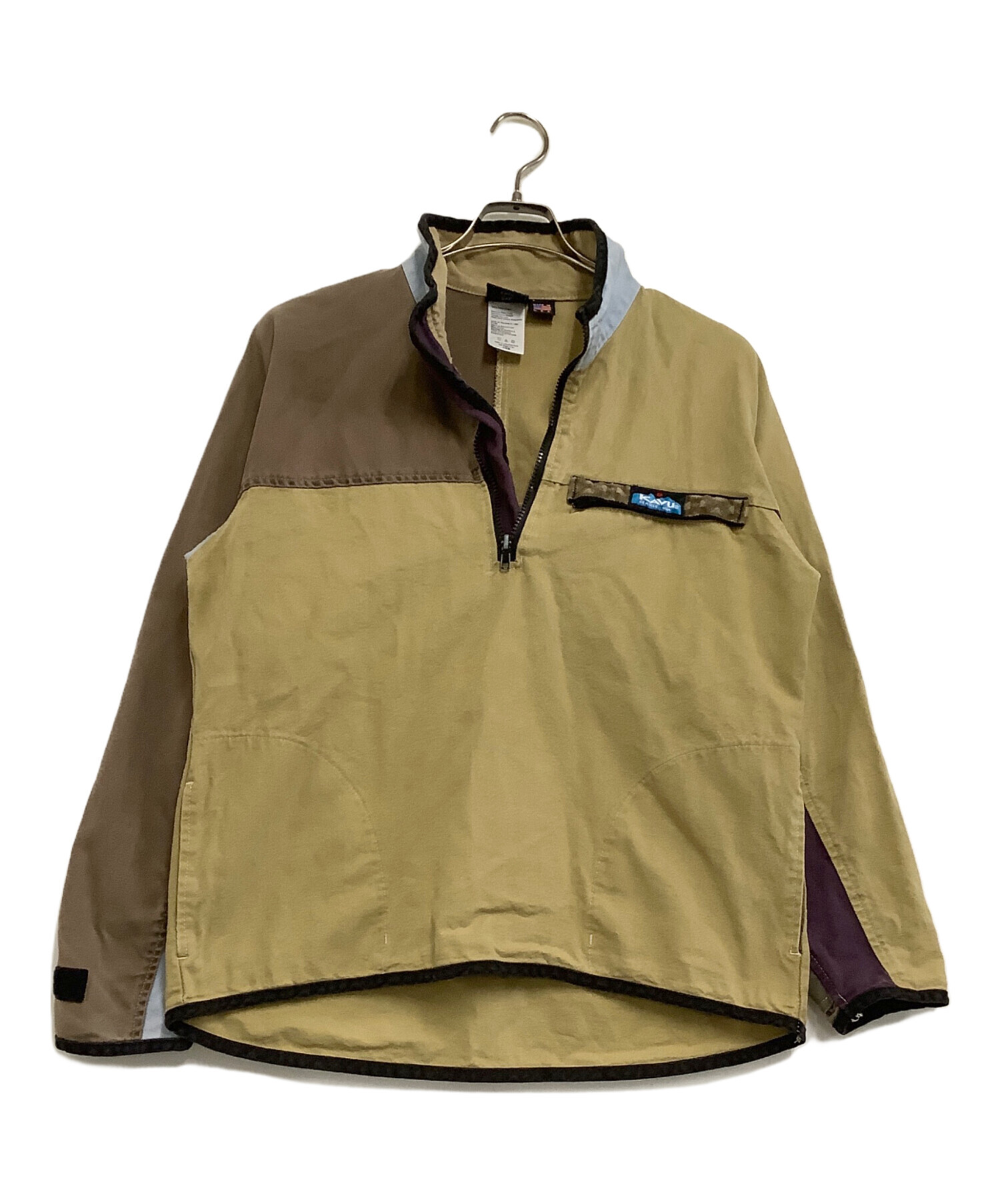 中古・古着通販】KAVU (カブー) ハーフジップスローシャツ ベージュ