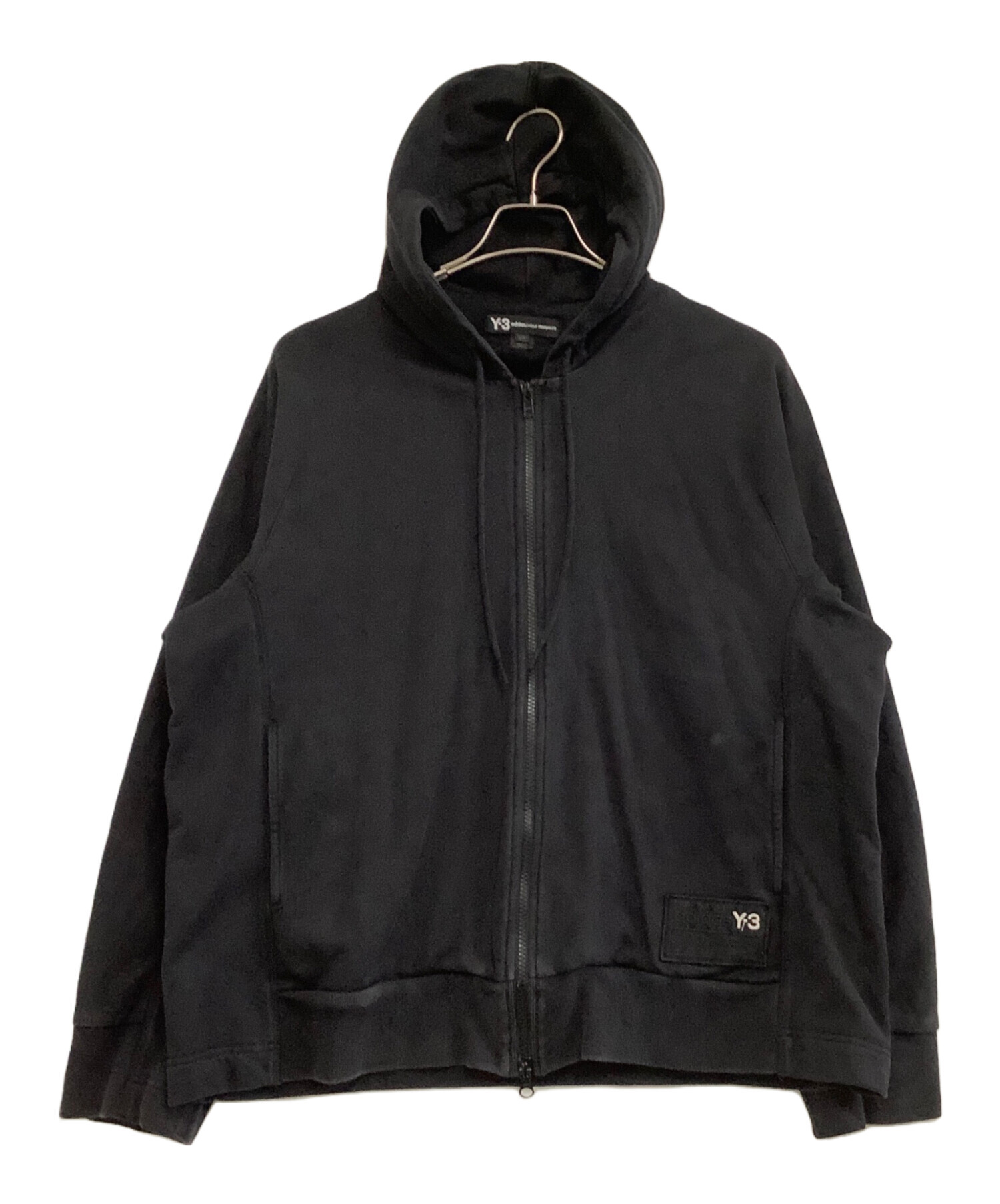 中古・古着通販】Y-3 (ワイスリー) ジップパーカー ブラック サイズ:L 