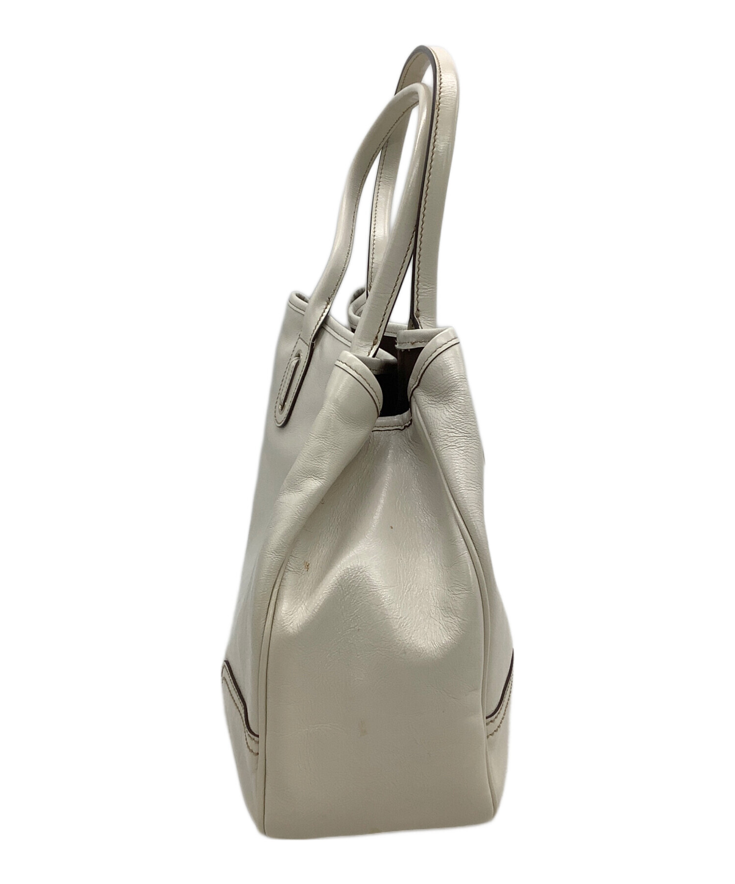 中古・古着通販】GUCCI (グッチ) トートバッグ リボン ホワイト 