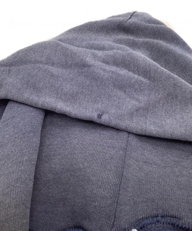 7AS11 Hanes フルジップ　パーカー　スウェット地　L ネイビー　古着 古着 90～00年代 ヘインズ Hanes スウェットフルジップパーカー メンズ