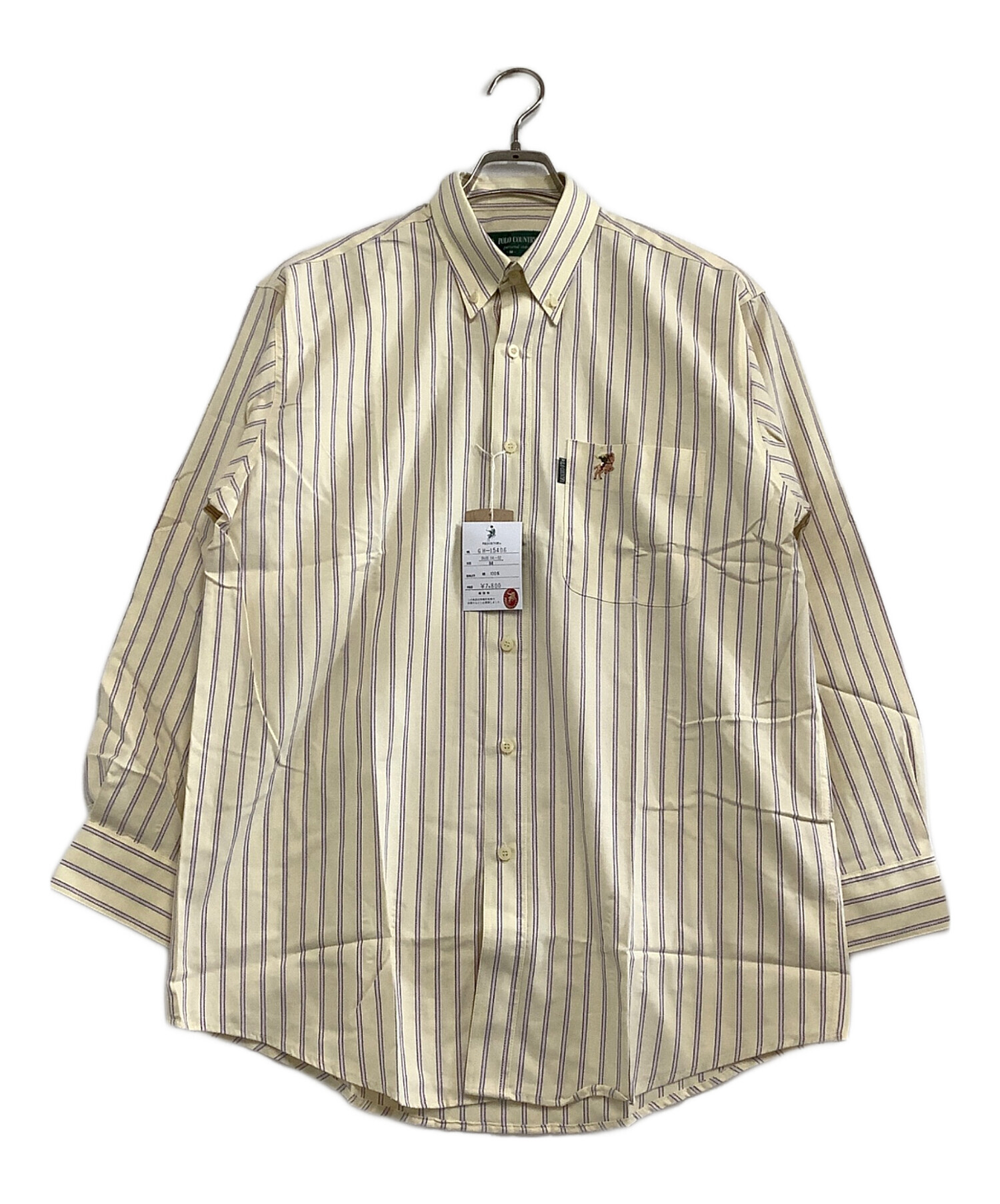 中古・古着通販】POLO COUNTRY (ポロカントリー) 長袖シャツ イエロー 