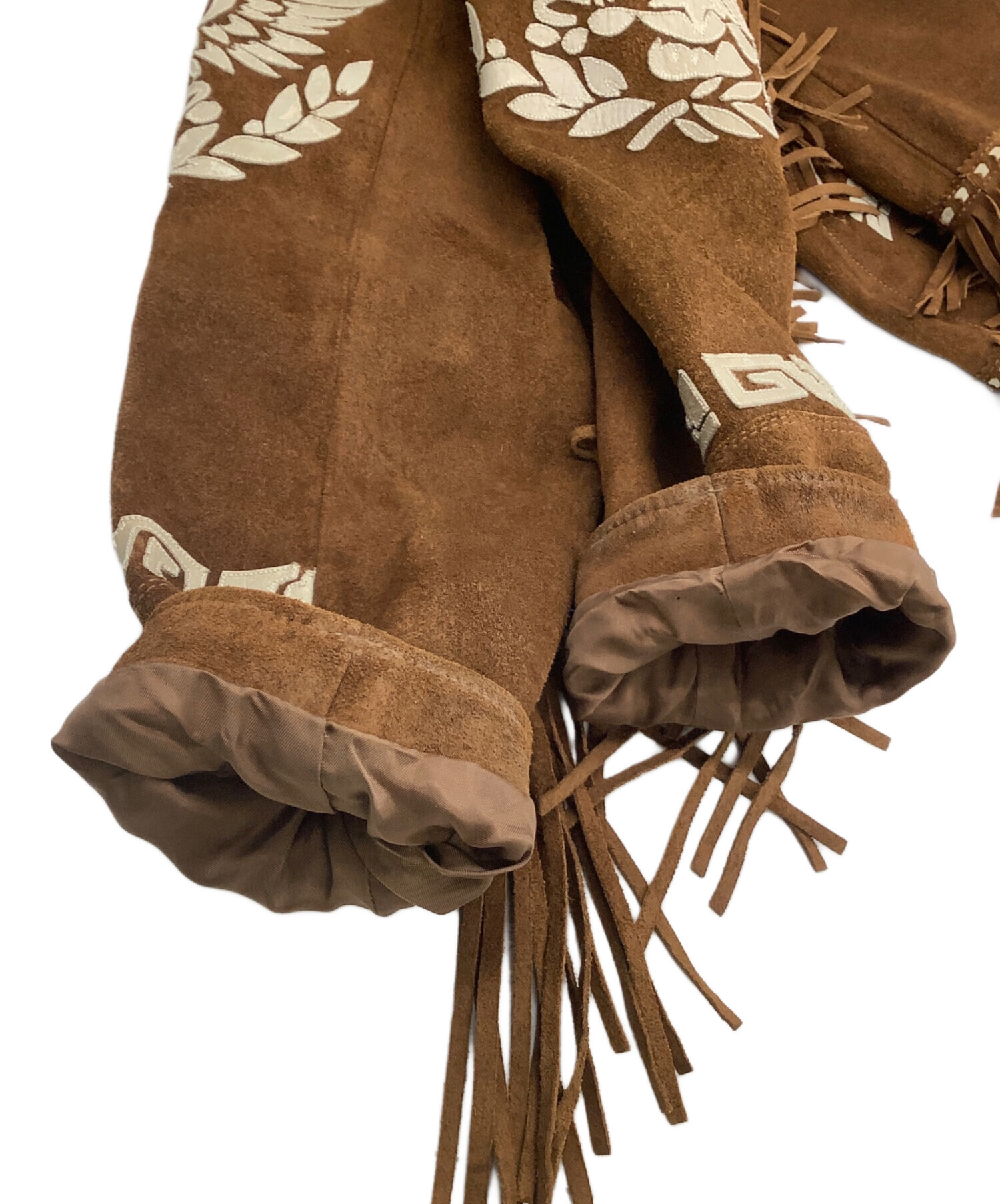 中古・古着通販】RALPH LAUREN (ラルフローレン) フリンジレザー