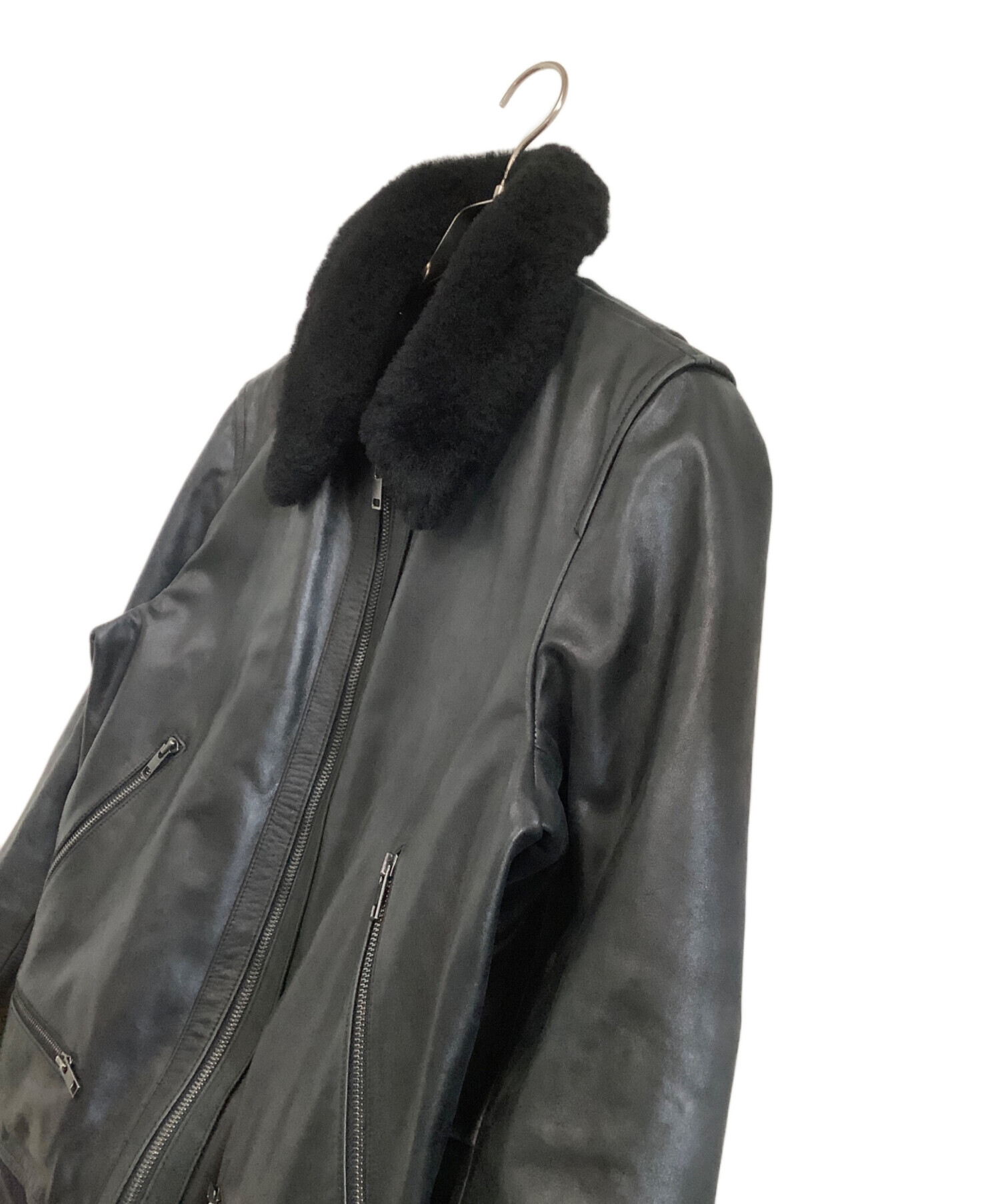中古・古着通販】Denham (デンハム) A-2レザージャケット ブラック