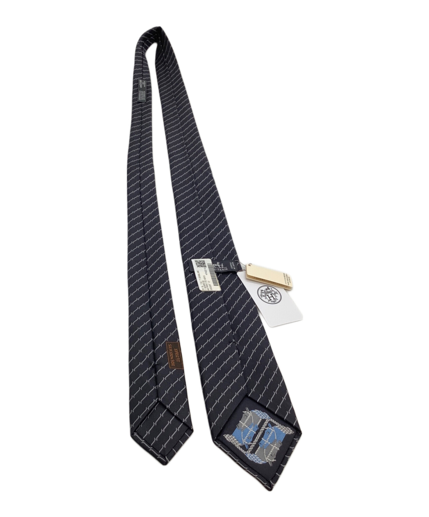 中古・古着通販】HERMES (エルメス) ネクタイ ブラック サイズ 中古・古着通販】HERMES (エルメス) ネクタイ ブラック サイズ
