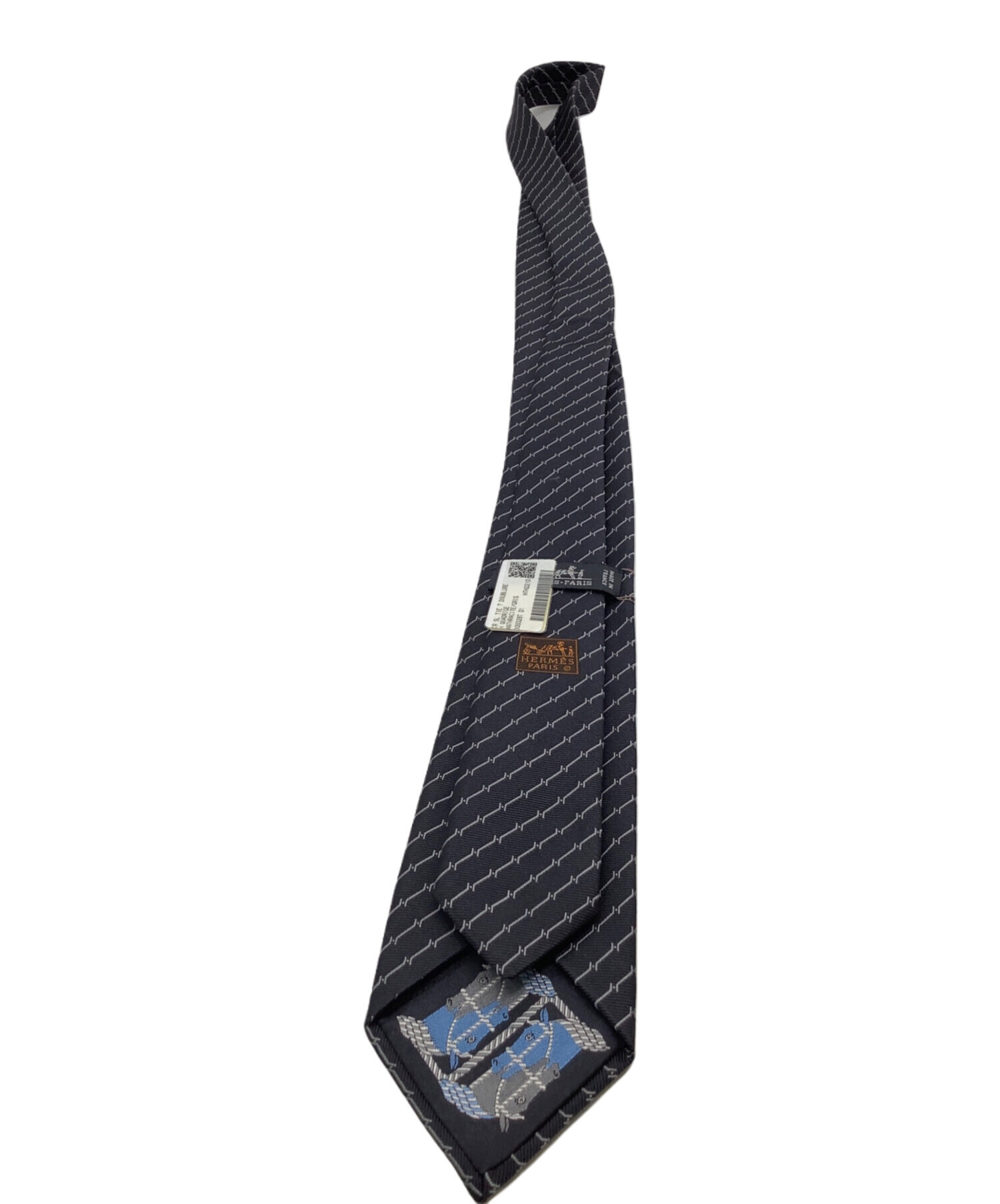 中古・古着通販】HERMES (エルメス) ネクタイ ブラック サイズ:不明 未 
