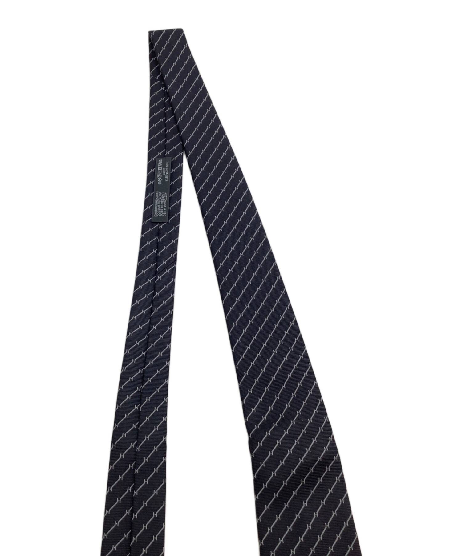 中古・古着通販】HERMES (エルメス) ネクタイ ブラック サイズ 中古・古着通販】HERMES (エルメス) ネクタイ ブラック サイズ