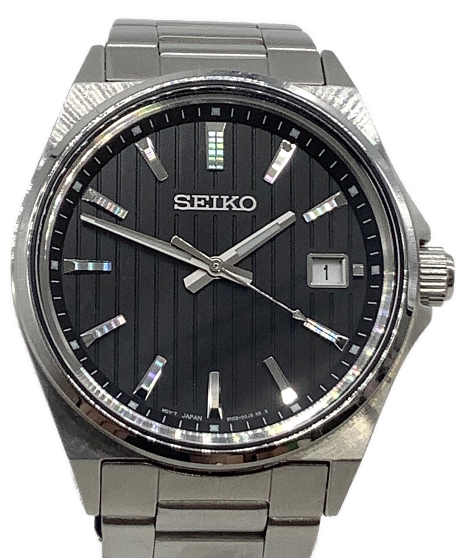 中古・古着通販】SEIKO (セイコー) リストウォッチ シルバー×ブラック 