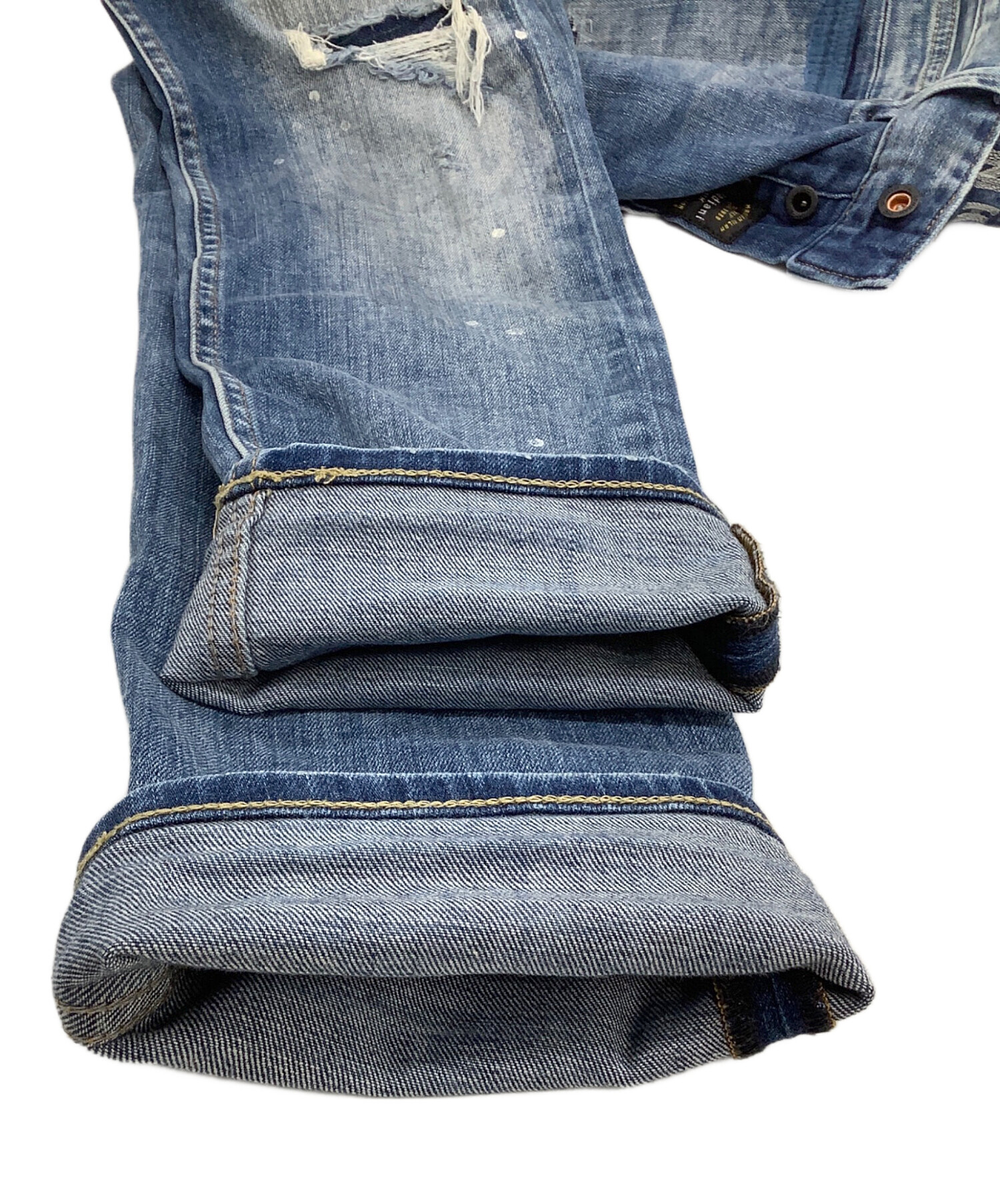 中古・古着通販】Denham (デンハム) パッチワークデニムパンツ RAZOR