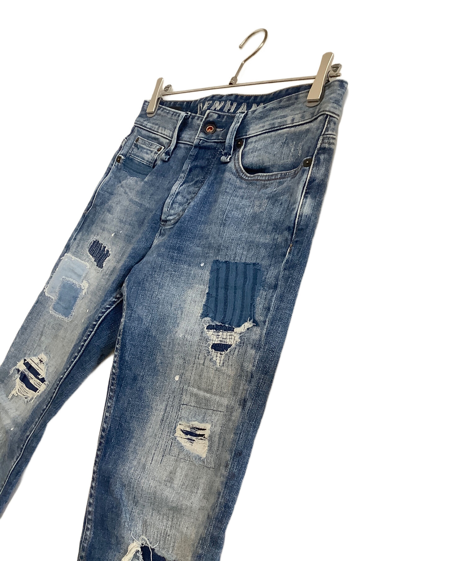 中古・古着通販】Denham (デンハム) パッチワークデニムパンツ RAZOR