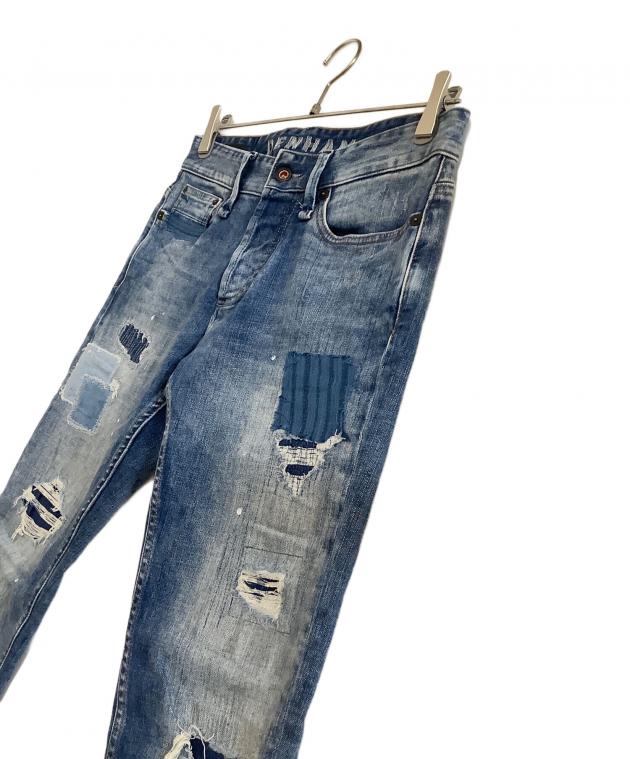 中古・古着通販】Denham (デンハム) パッチワークデニムパンツ RAZOR
