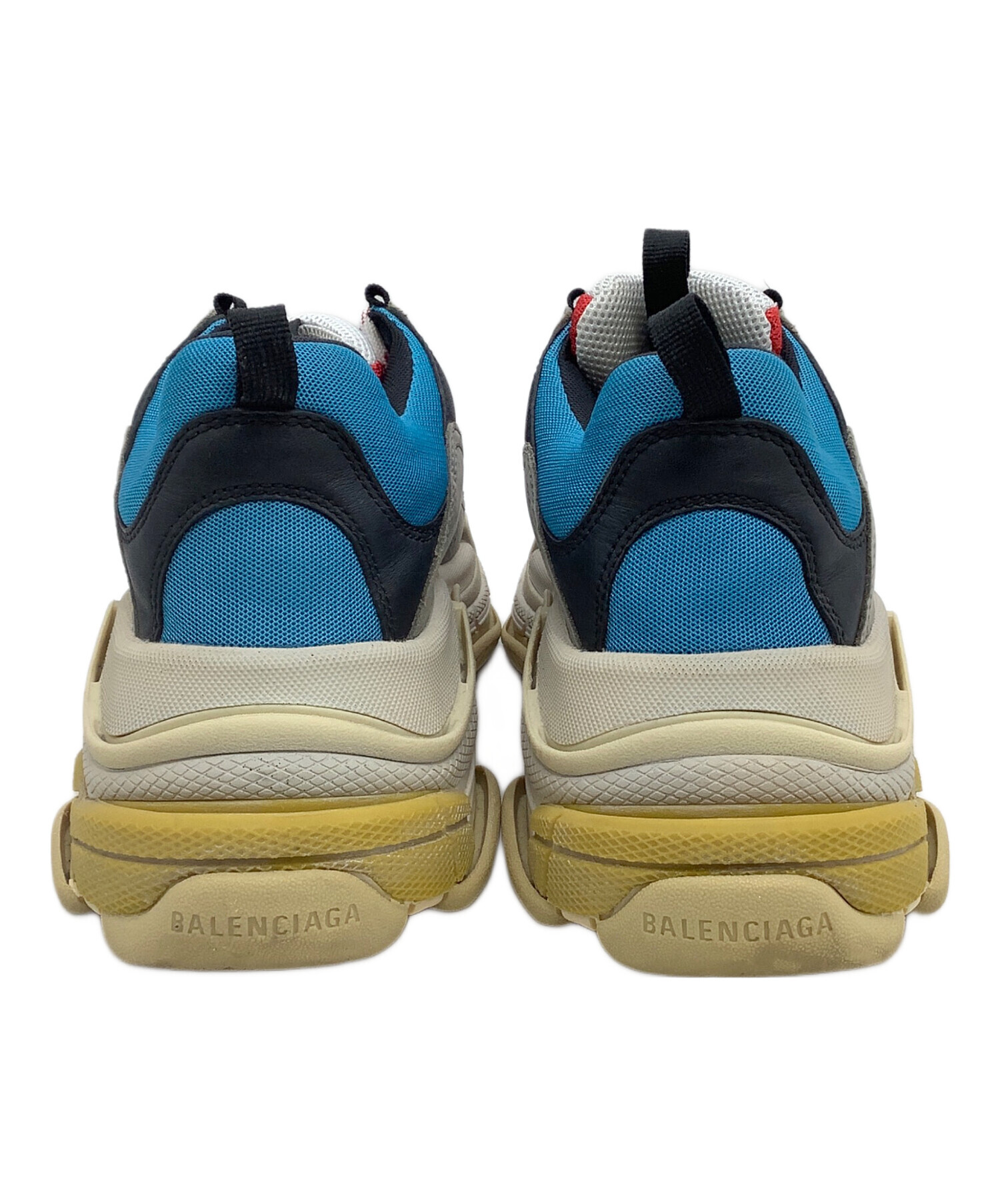 中古・古着通販】BALENCIAGA (バレンシアガ) スニーカー グレー×レッド 