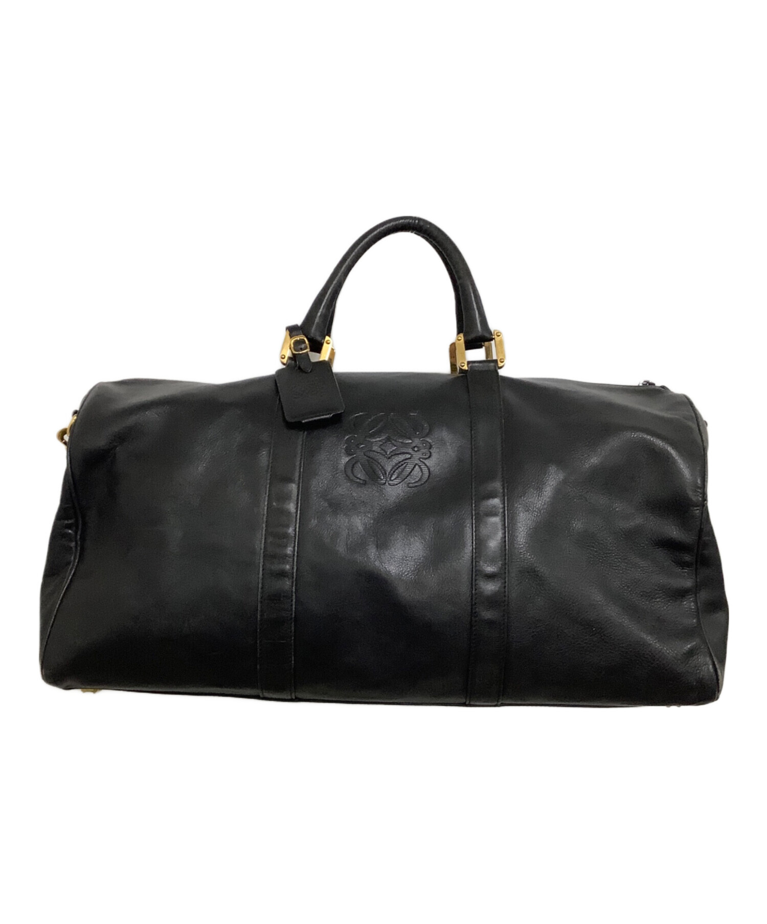 中古・古着通販】LOEWE (ロエベ) ボストンバッグ アナグラム ブラック 