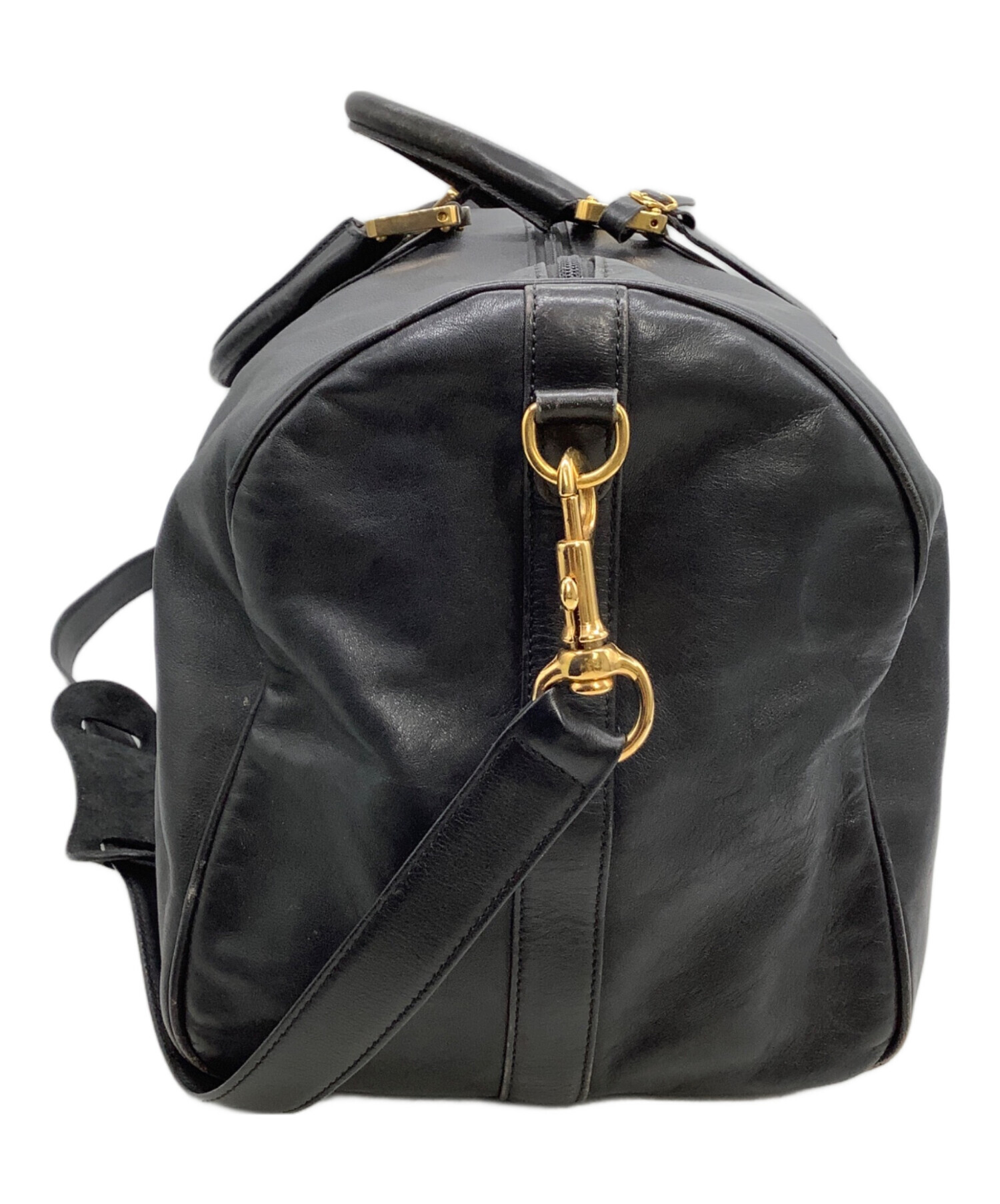 中古・古着通販】LOEWE (ロエベ) ボストンバッグ アナグラム ブラック 