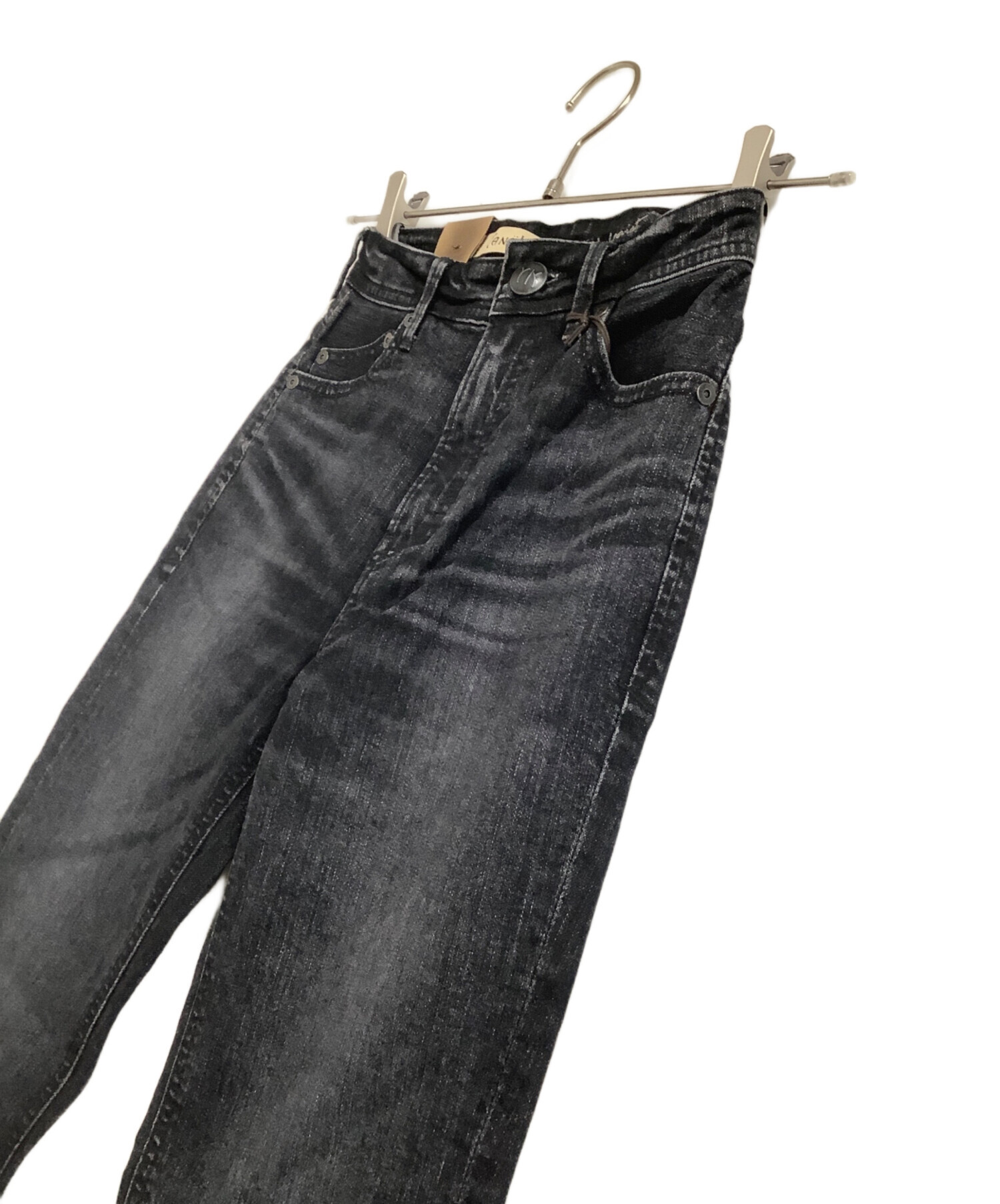 中古・古着通販】YANUK (ヤヌーク) ブラックデニム RUTH ハイウエスト