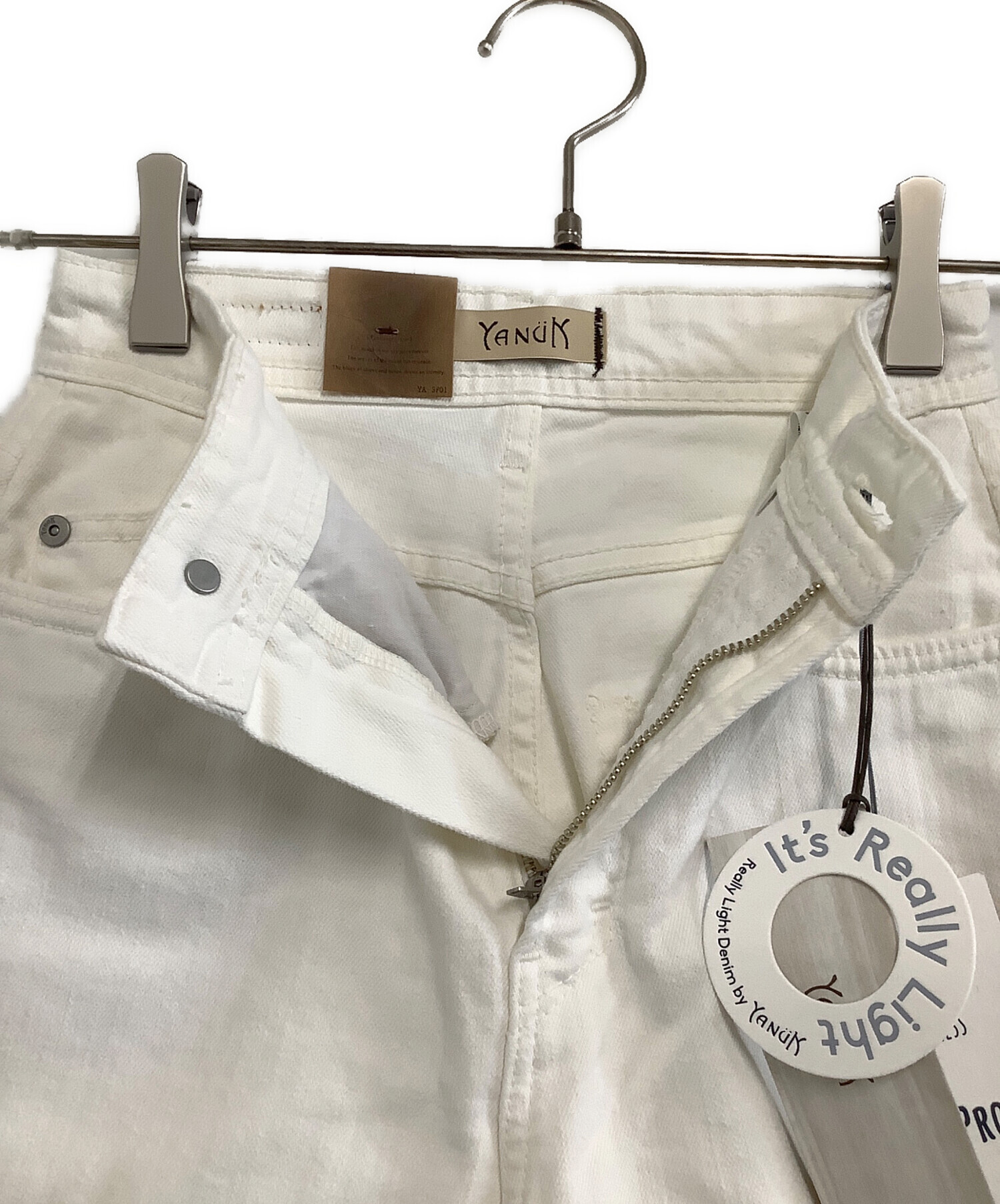 中古・古着通販】YANUK (ヤヌーク) ホワイトデニムパンツ サイズ:23 未