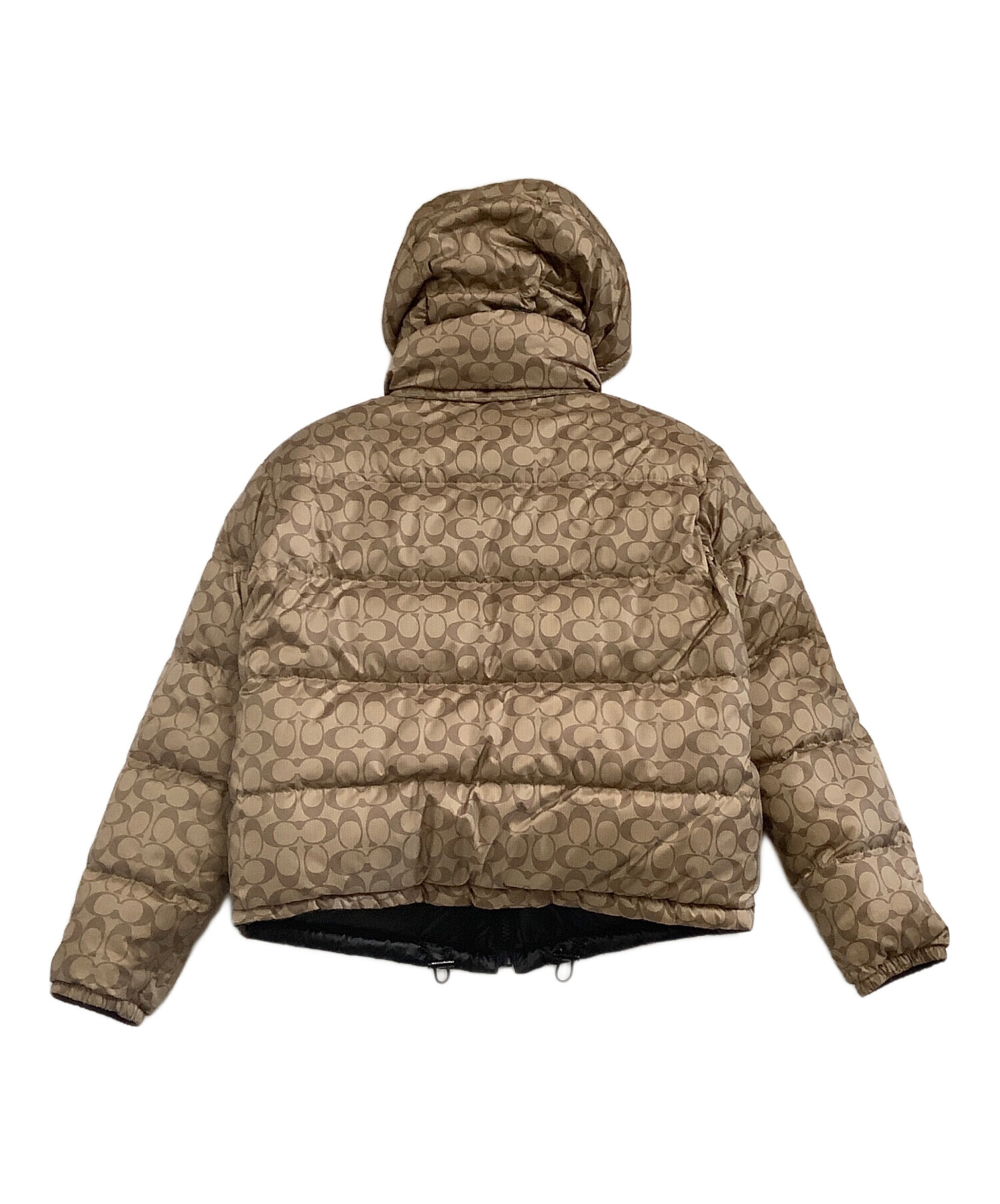 コーチCOACHベージュ 上品なダウンジャケット◆サイズ8 中古・古着通販】COACH (コーチ) ダウンジャケット シグネチャー