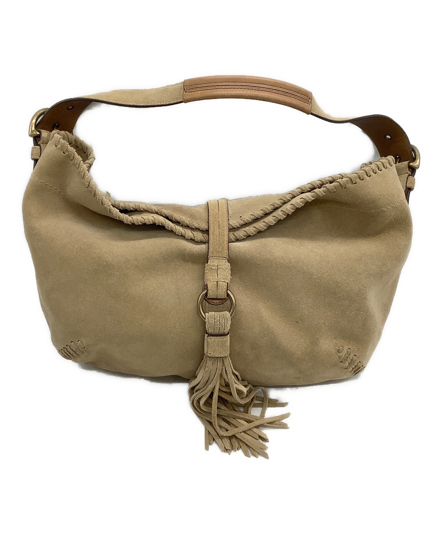 中古・古着通販】COACH (コーチ) ショルダーバッグ スウェード 中古・古着通販】COACH (コーチ) ショルダーバッグ スウェード