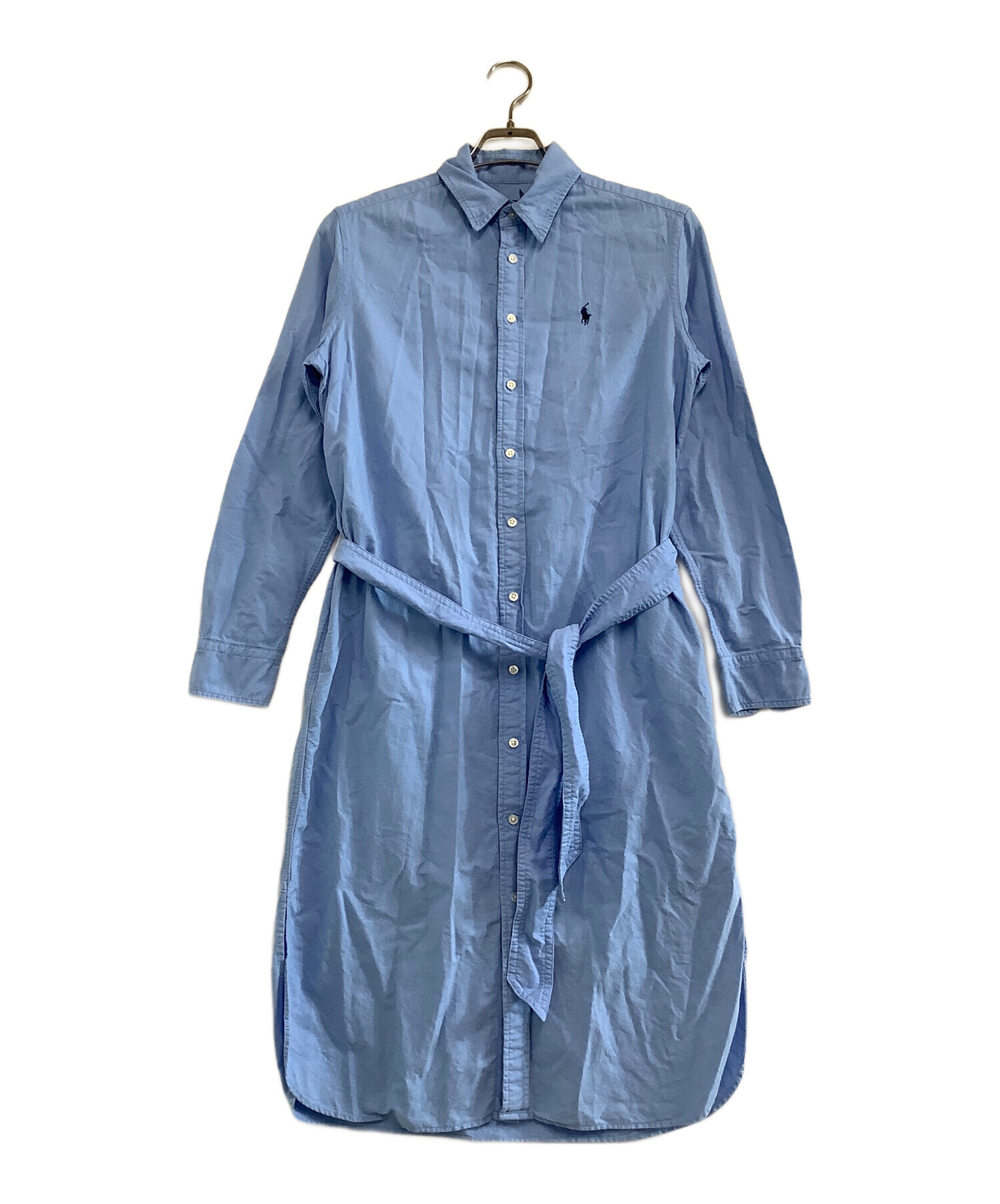 現行☆ポロラルフローレン 長袖シャツ ロングワンピース リボン 刺繍