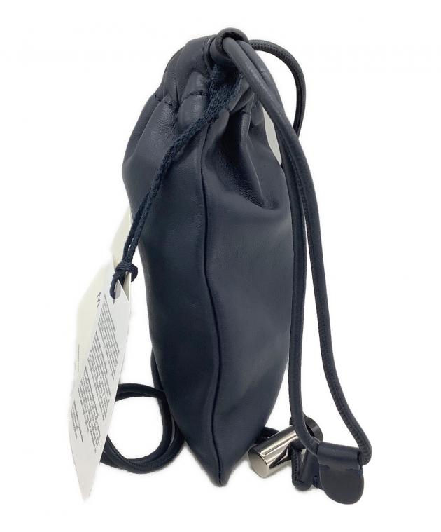 中古・古着通販】MONCLER (モンクレール) レザー巾着ショルダーバッグ